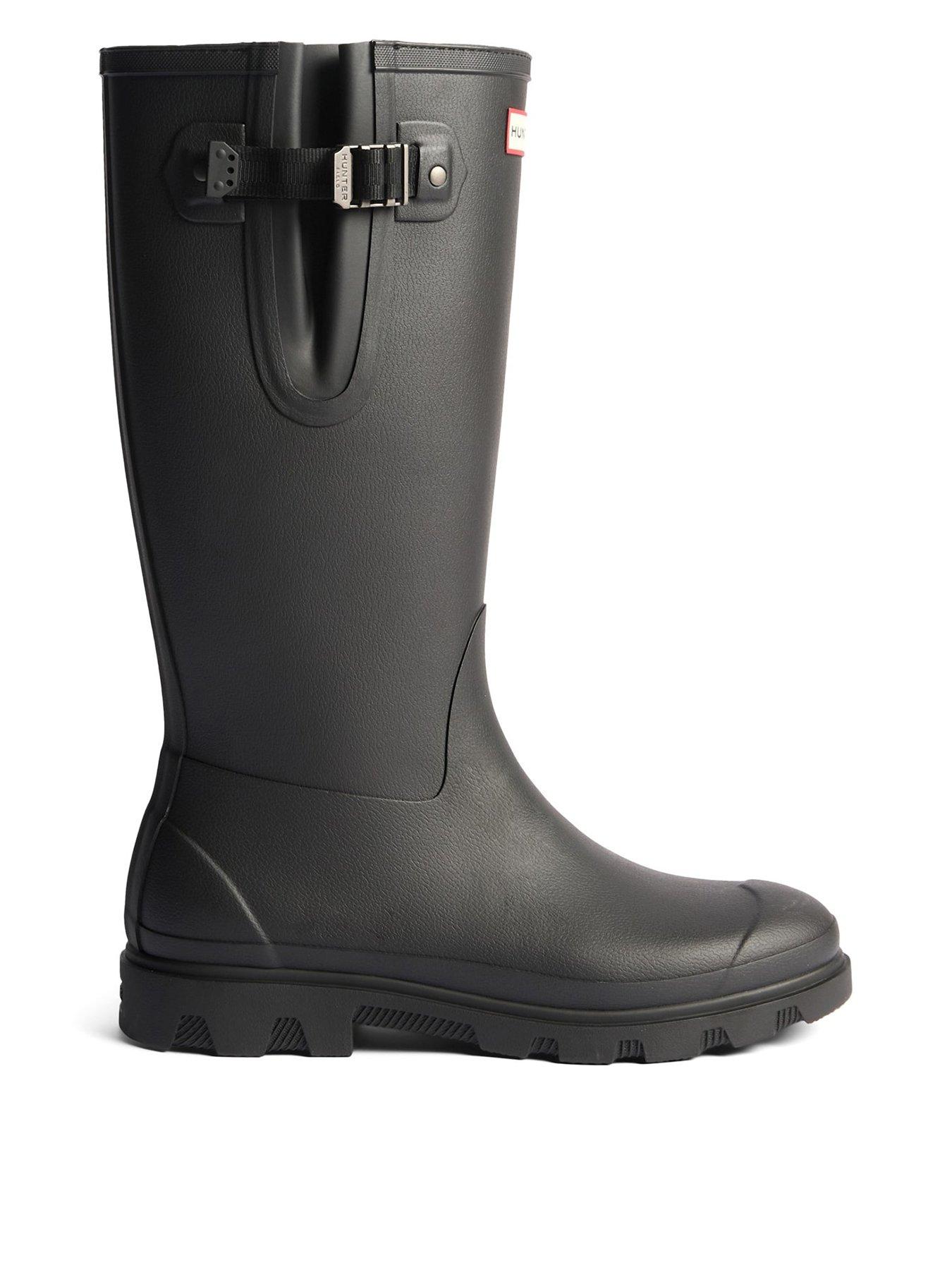 Hunter Field Downpour Adjustable Wellington Boot - Black