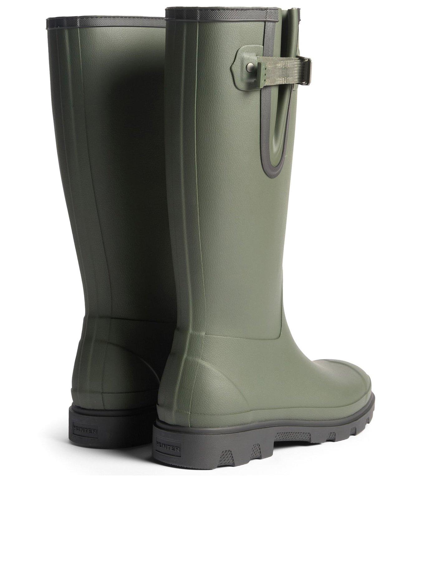 Image 3 of 5 of Hunter Field Downpour Adjustable Wellington Boot - Dark Olikve