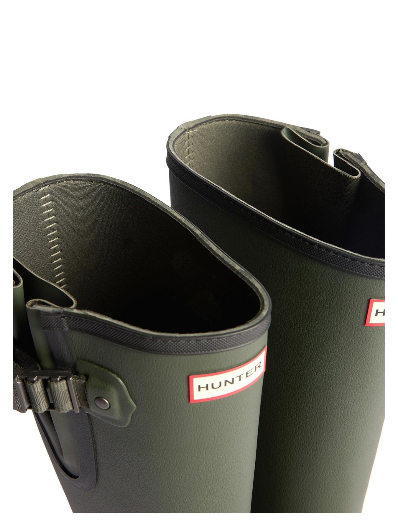 Image 4 of 5 of Hunter Field Downpour Adjustable Wellington Boot - Dark Olikve