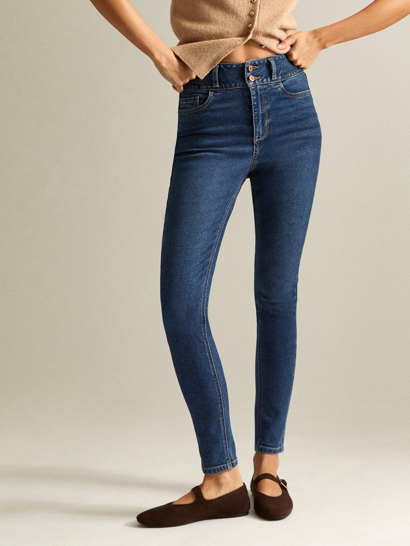 New Look High Waist Yazmin Skinny Jeans - Dark Blue