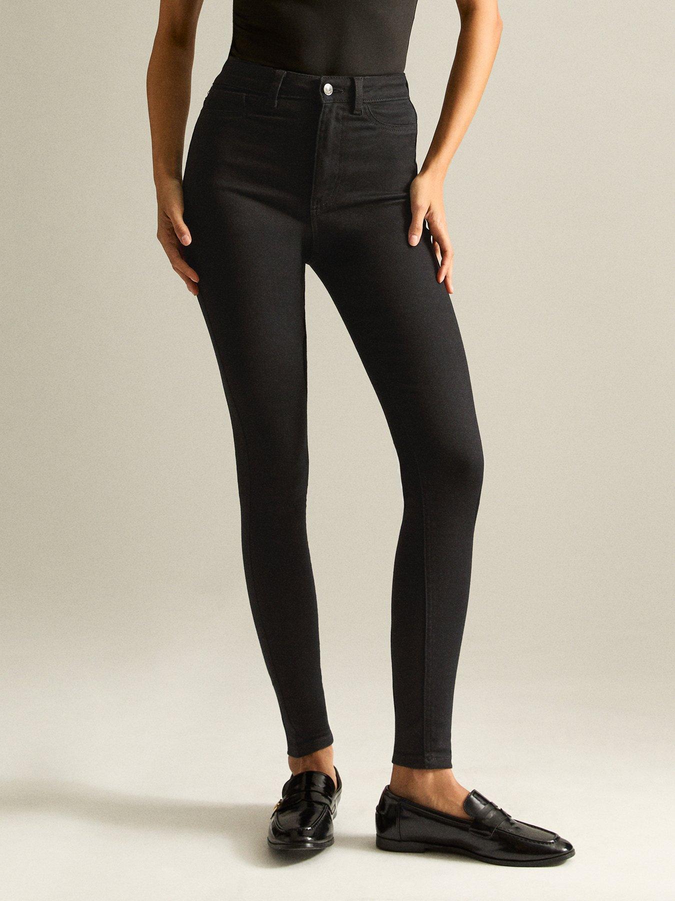 New Look Stay High Waist Hallie Super Skinny Jeans - Black
