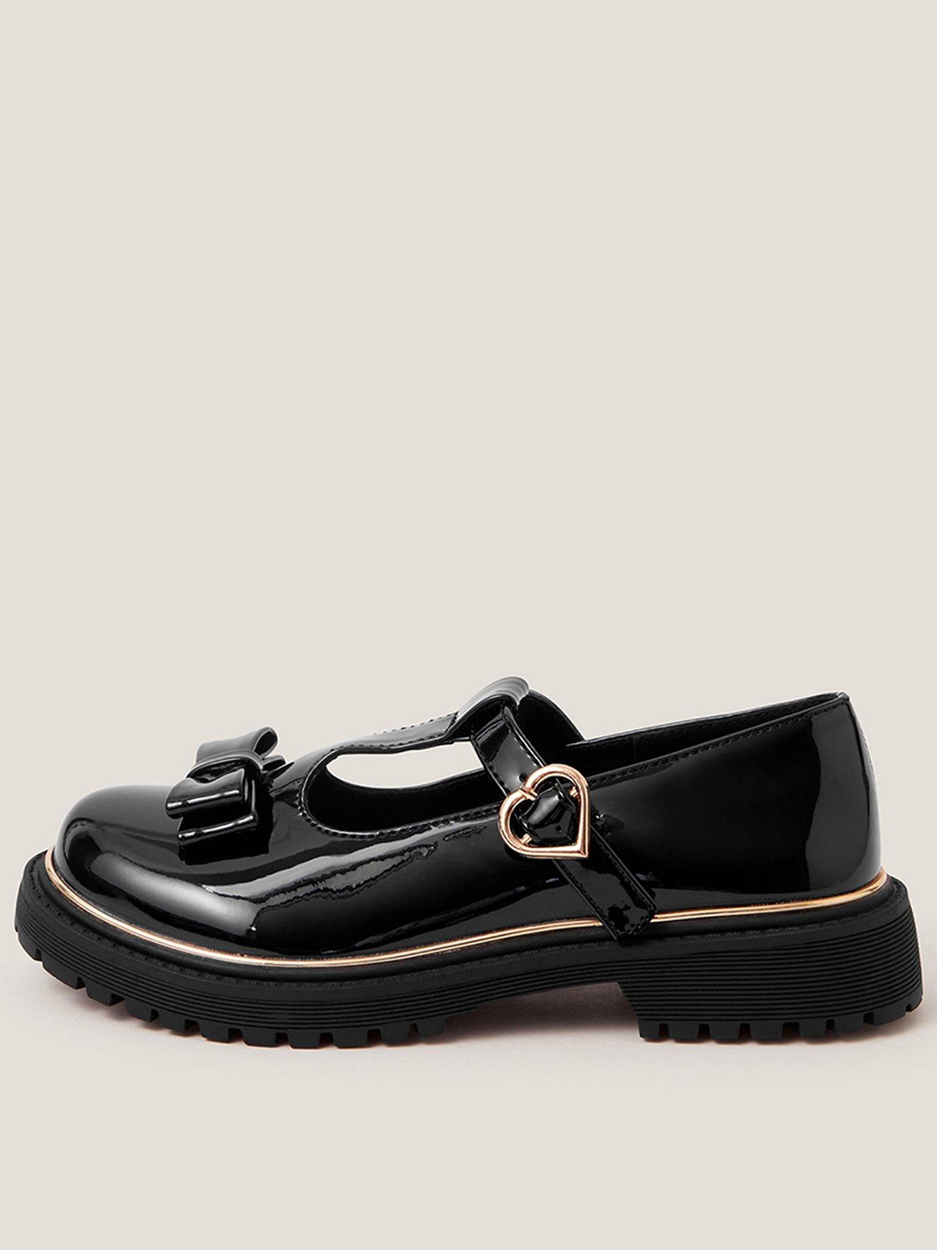 undefined Girls  Mary Jane Chunky Bow Shoes - Black