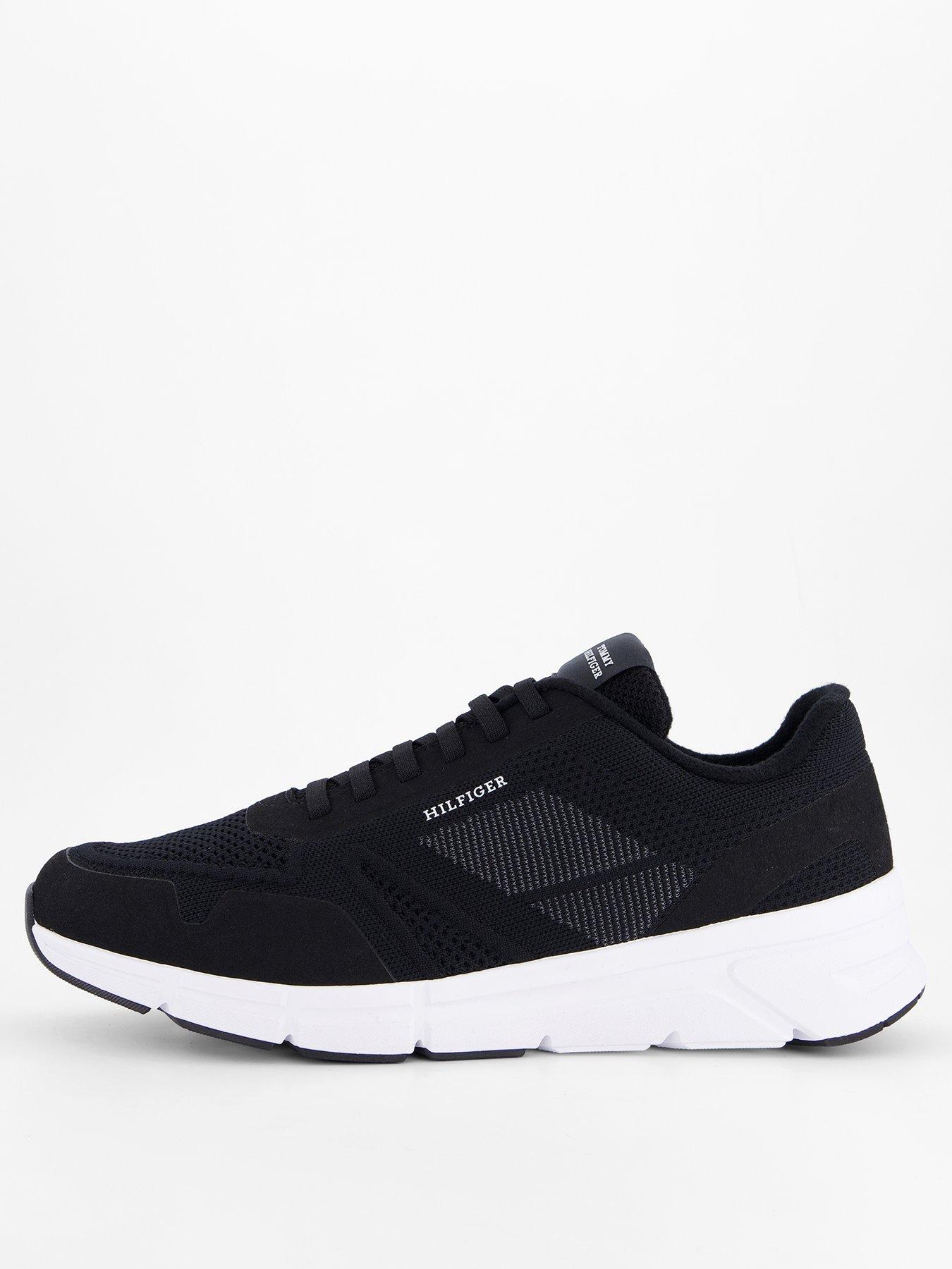 Tommy Hilfiger: Modern Comfort Run Tech Knit Trainers - Black