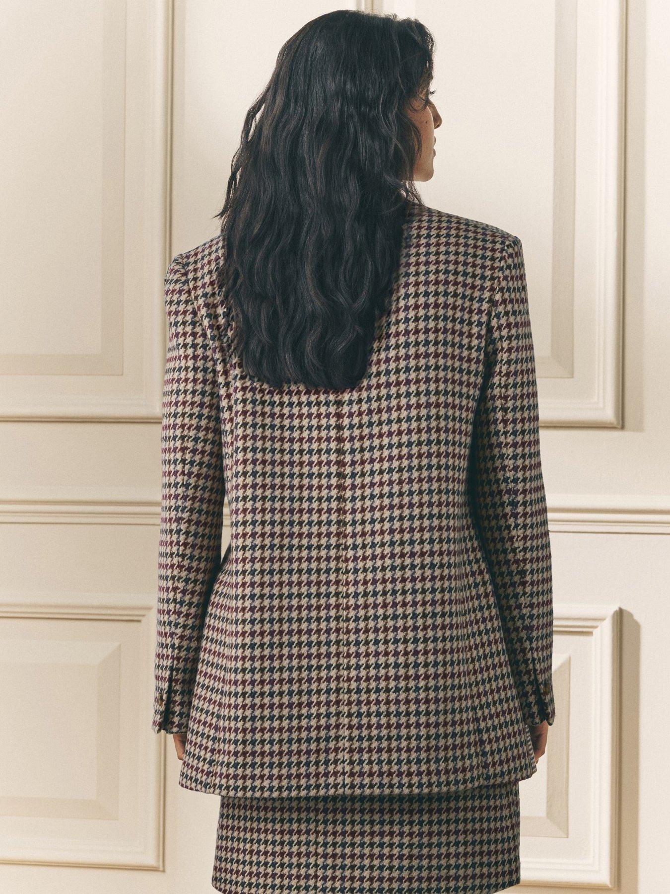 Image 2 of 6 of Laura Ashley Heritage Check Blazer - Black