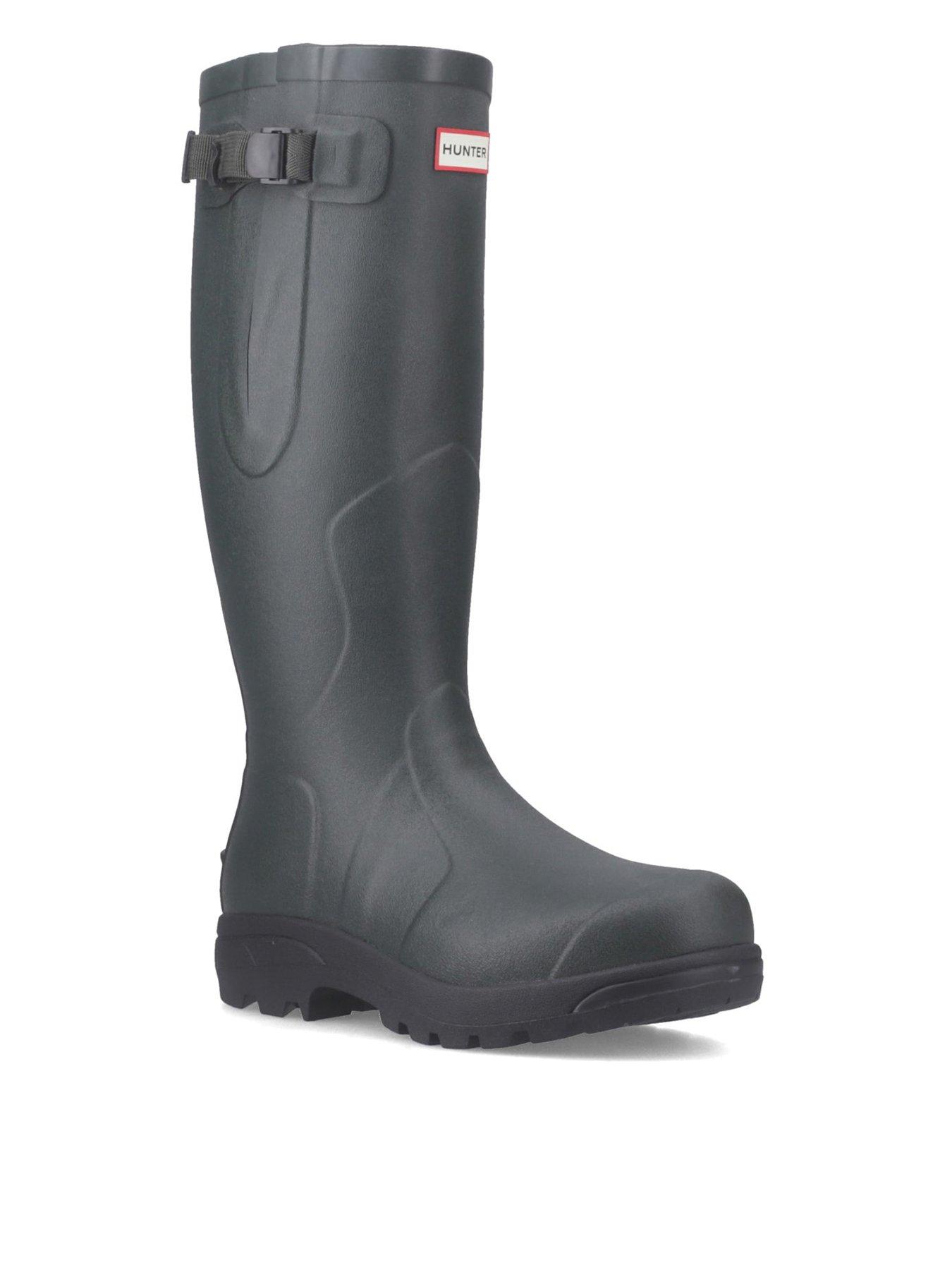 Hunter Balmoral Full Zip Wellington Boot - Black
