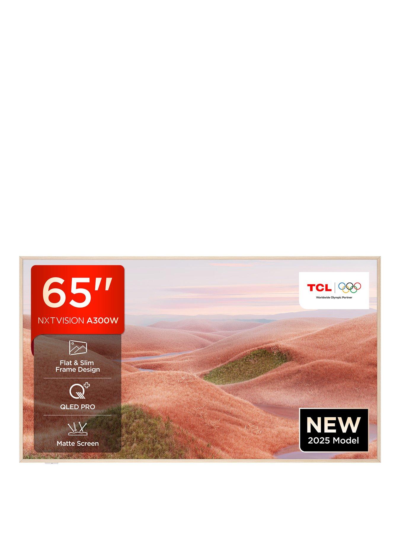 TCL A300 NXTVISION 65" QLED 4K HDR Google Smart TV - 65A300W-UK