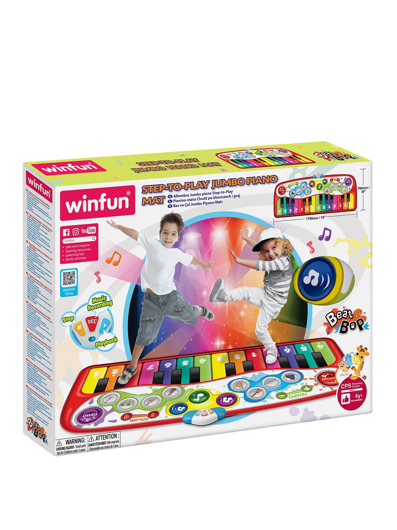 Image 1 of 8 of WinFun Disco Beat Bop Step-to-Play Jumbo Piano Mat