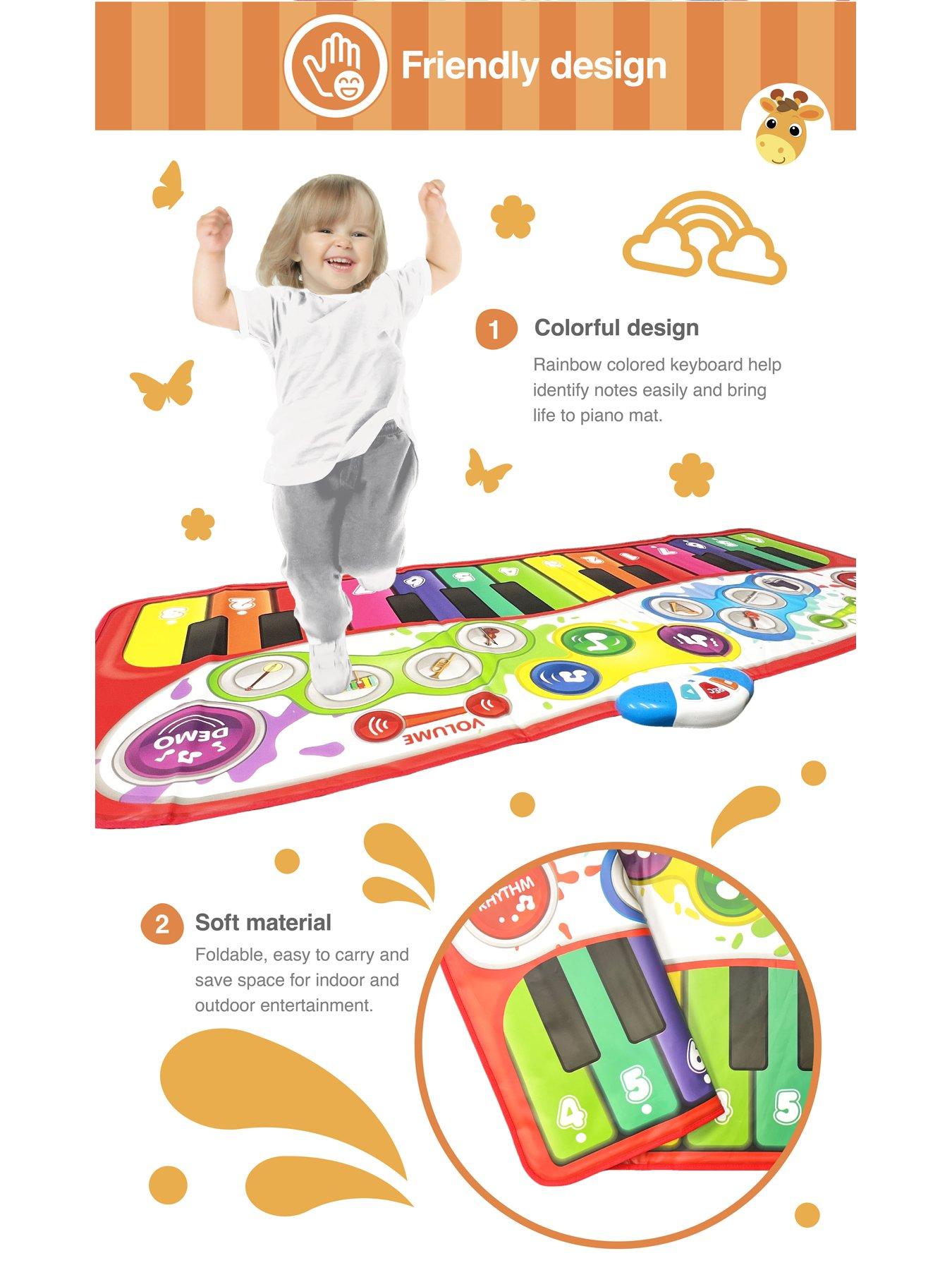 Image 6 of 8 of WinFun Disco Beat Bop Step-to-Play Jumbo Piano Mat