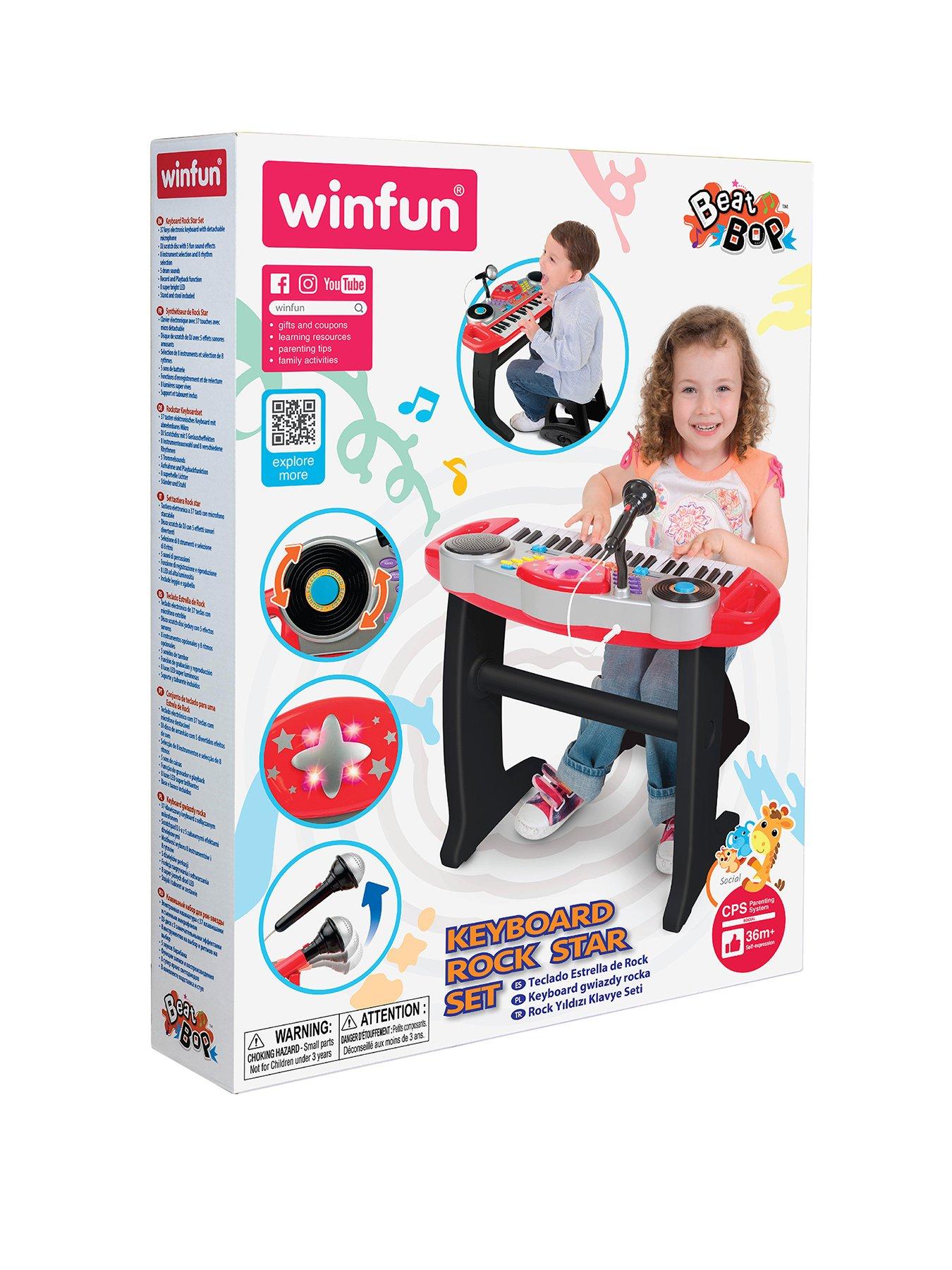 undefined Disco Beat Bop Keyboard Rock Star Set - Red