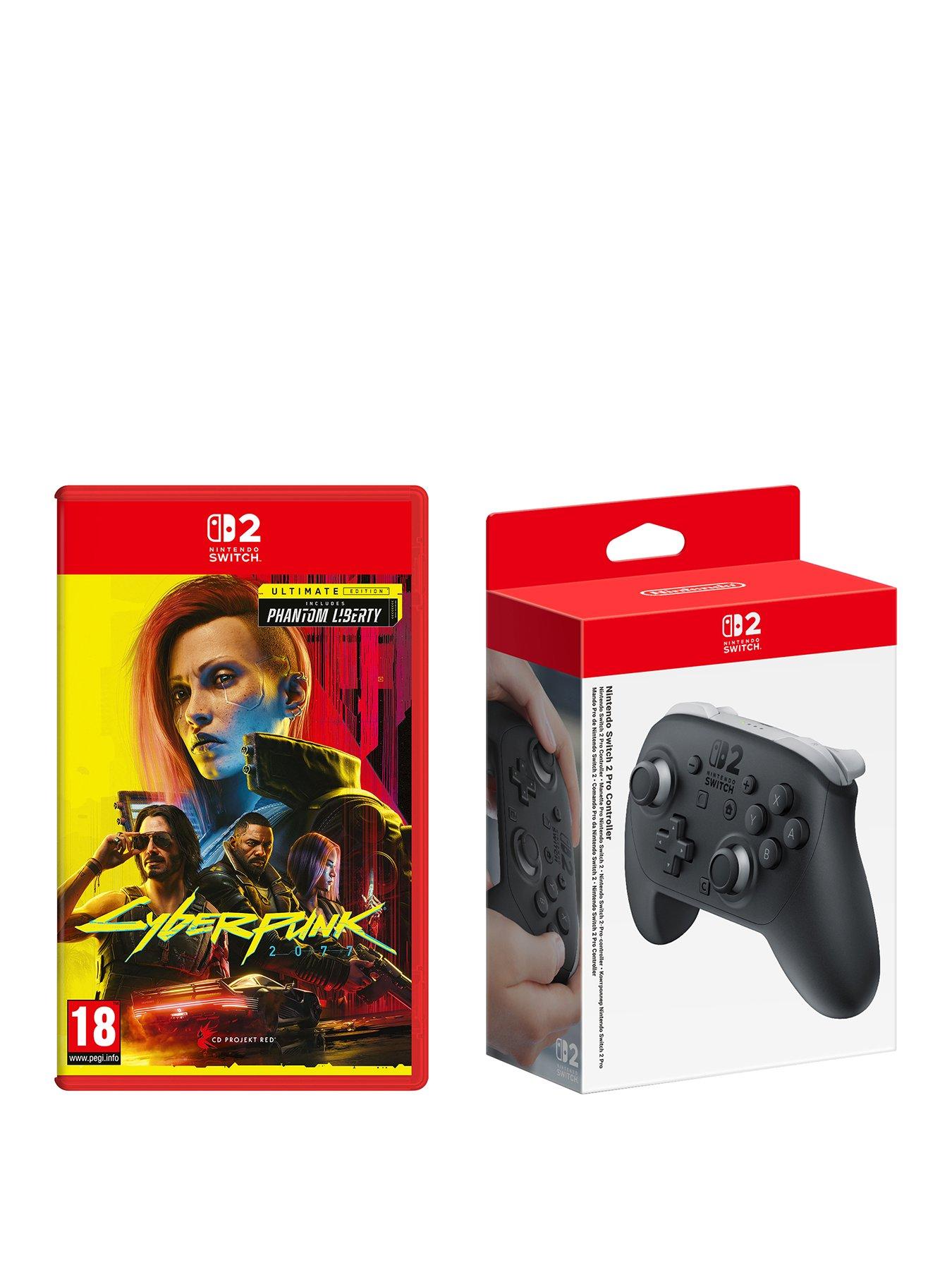 Image 1 of 8 of Nintendo Switch 2 Cyberpunk + Pro Controller
