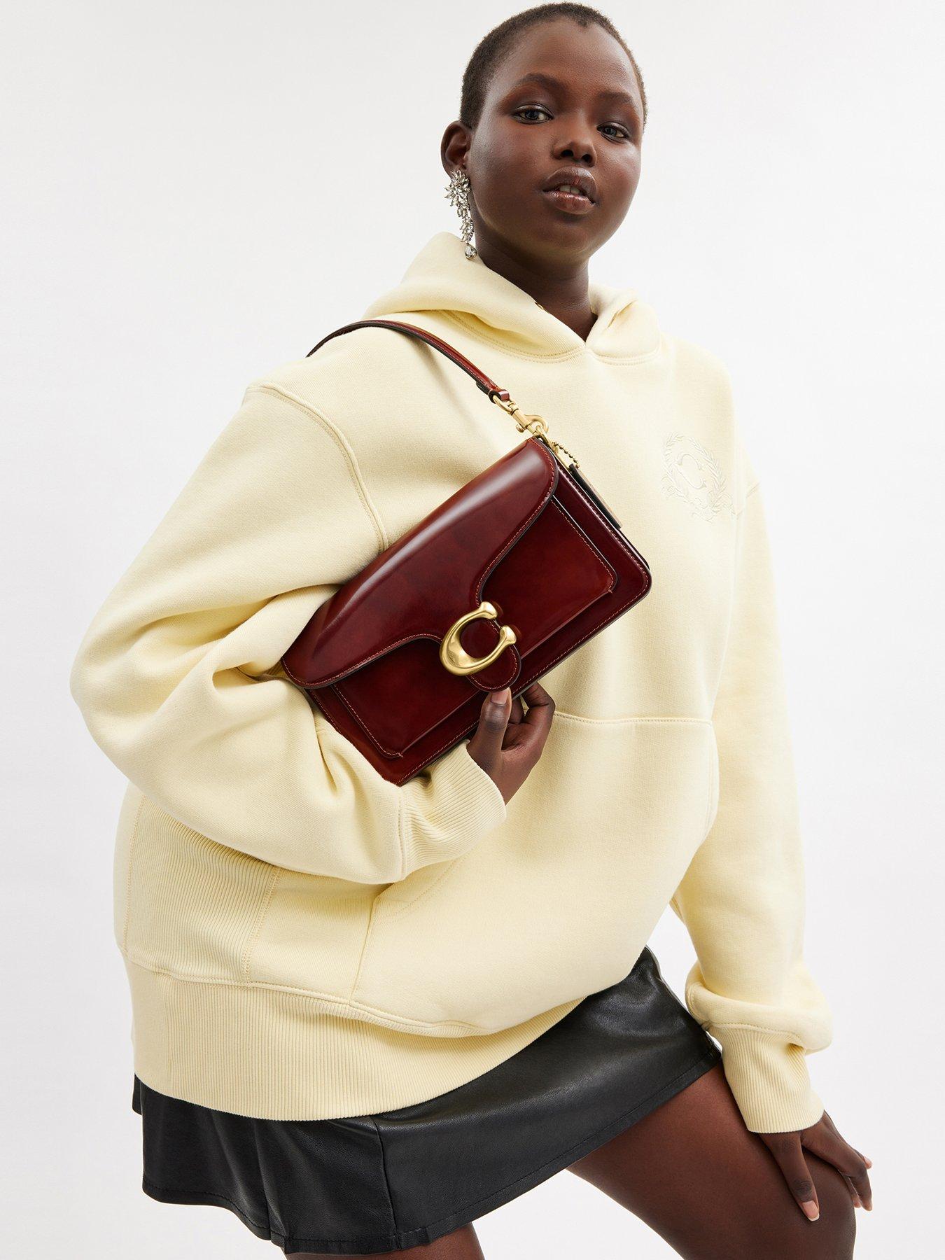 Image 2 of 5 of COACH Spazzolato Leather Tabby Shoulder Bag 26 - Brown