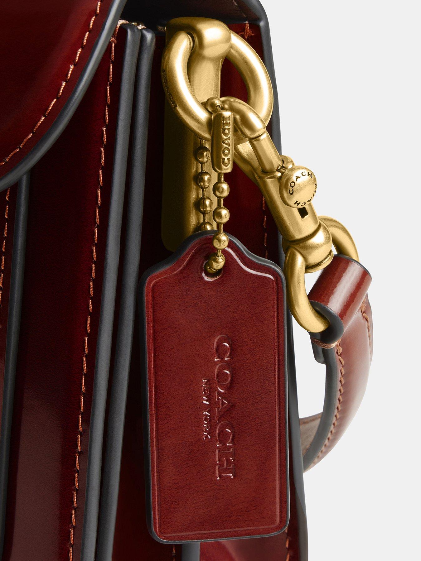 Image 4 of 5 of COACH Spazzolato Leather Tabby Shoulder Bag 26 - Brown