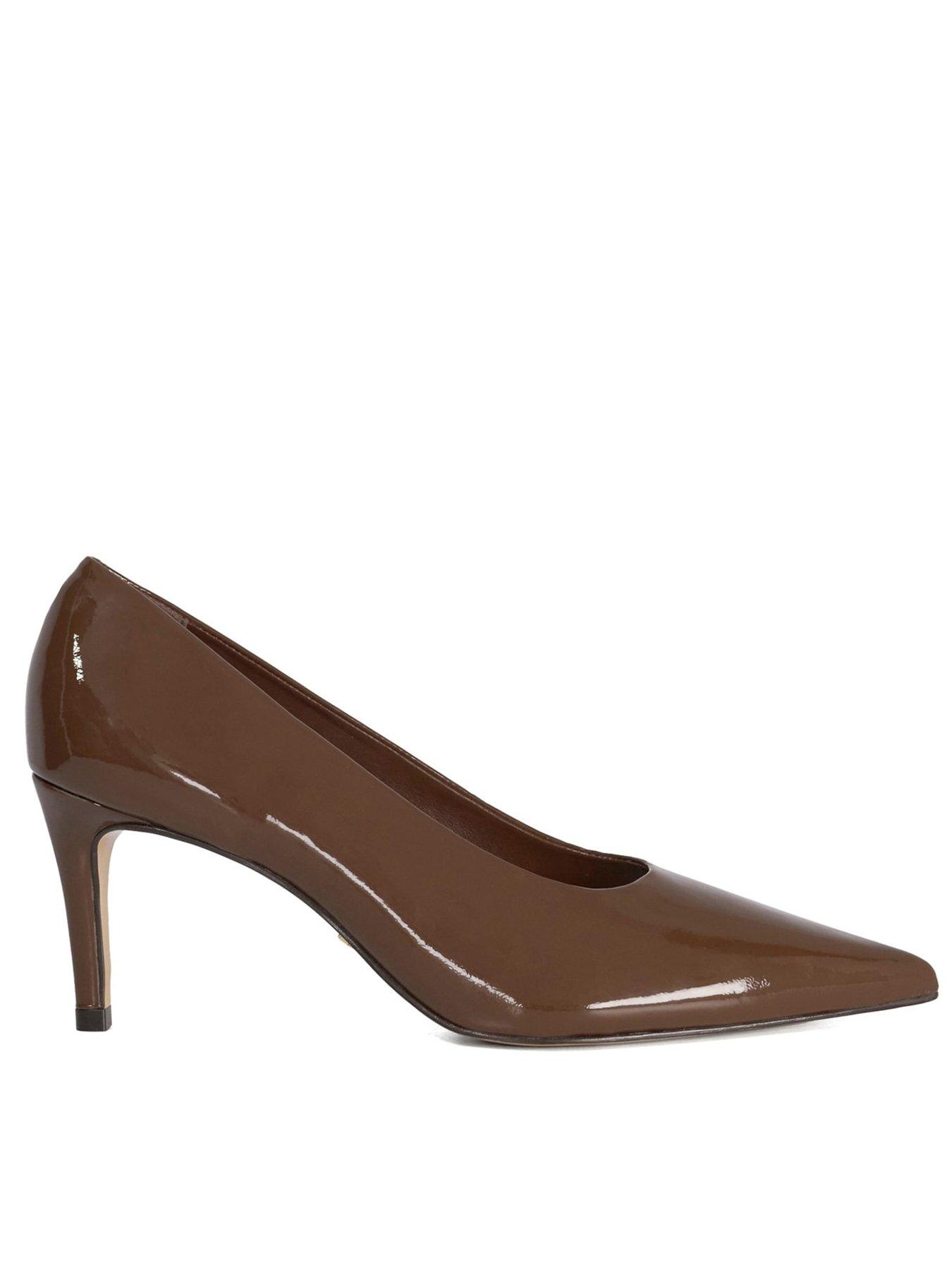 undefined Aspiring Leather Court Shoes - Brown