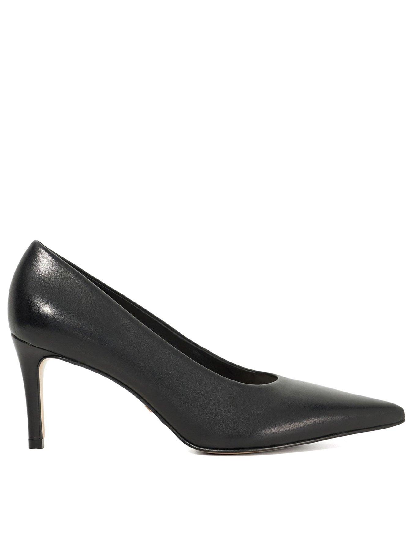 undefined Aspiring Leather Court Shoes - Black