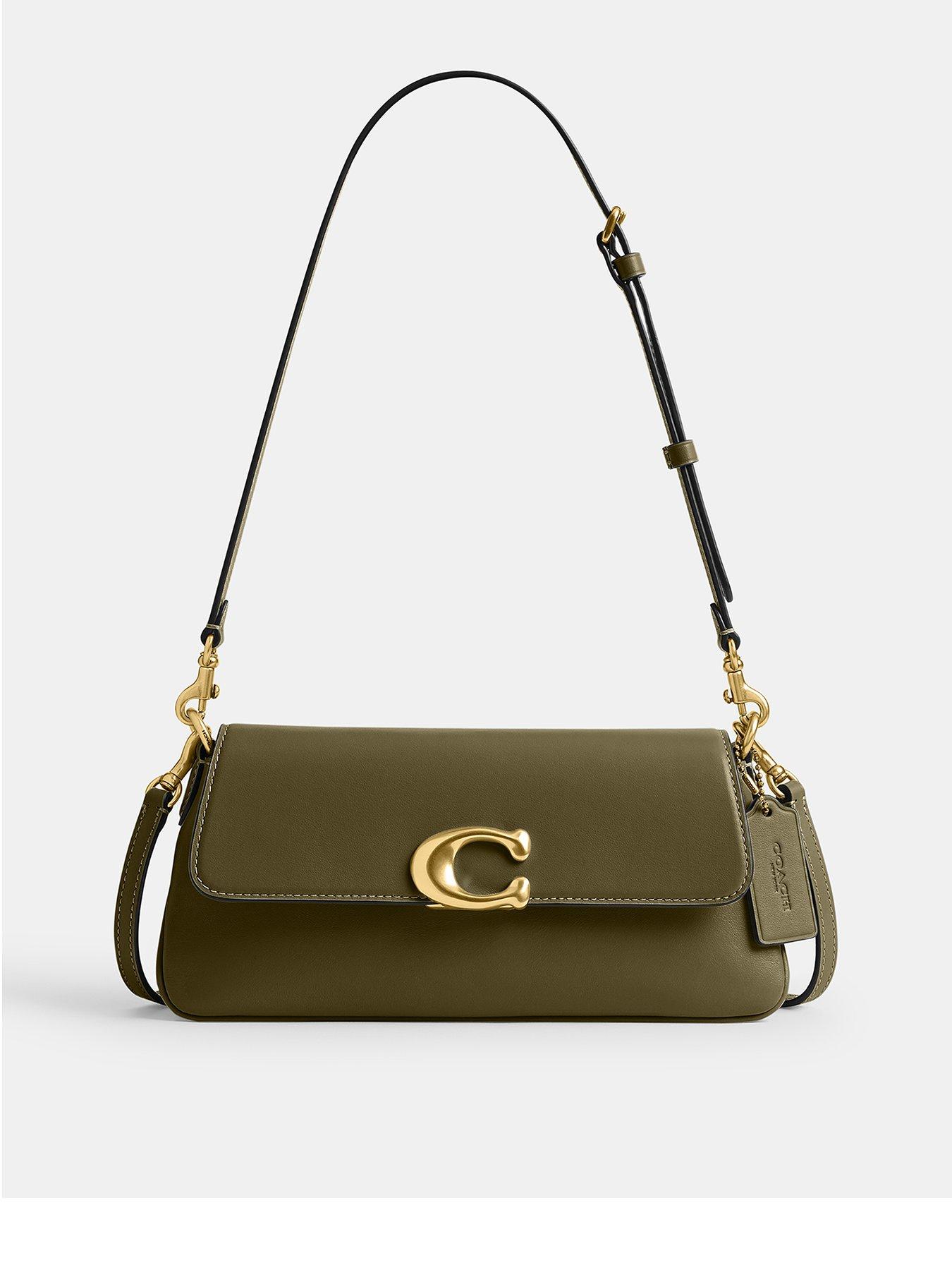 COACH Refined Calf Leather Jet Shoulder Bag - Green