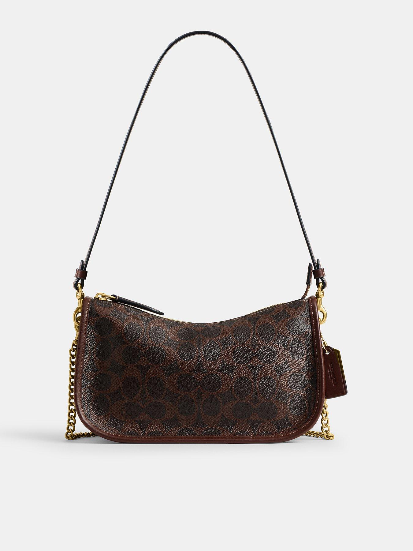 Image 1 of 4 of COACH Coated Canvas Signature Waverly Bag - Brown