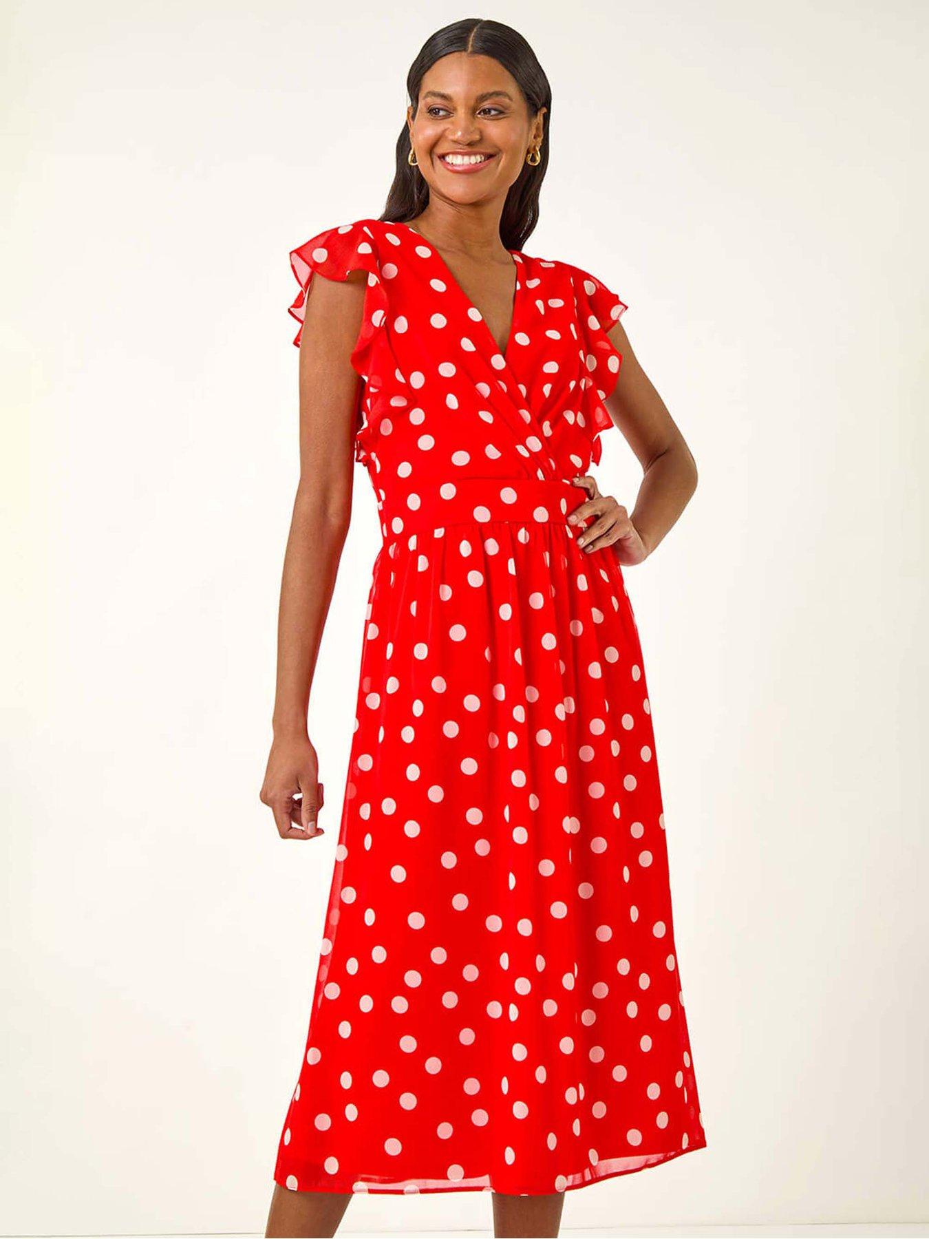 womens red fit and flare dress Kavya Red Satin Strapless Fit & Flare Mini Dress: Party-wear for Women