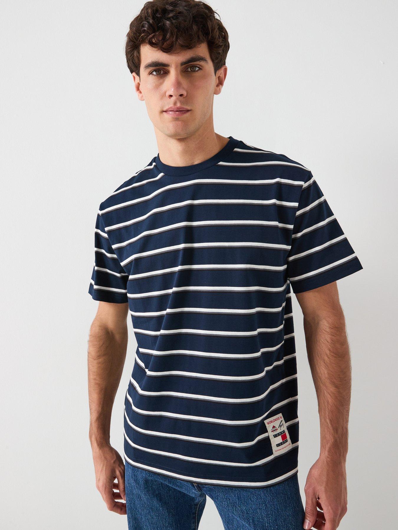 Tommy Jeans Relaxed Fit Label T-Shirt - Navy
