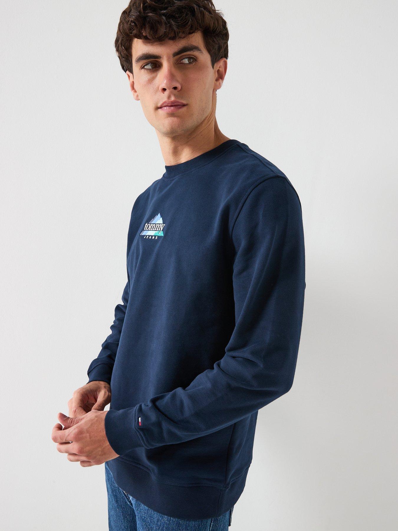 Tommy Jeans Regular Fit Dna Play Crew Sweat - Navy
