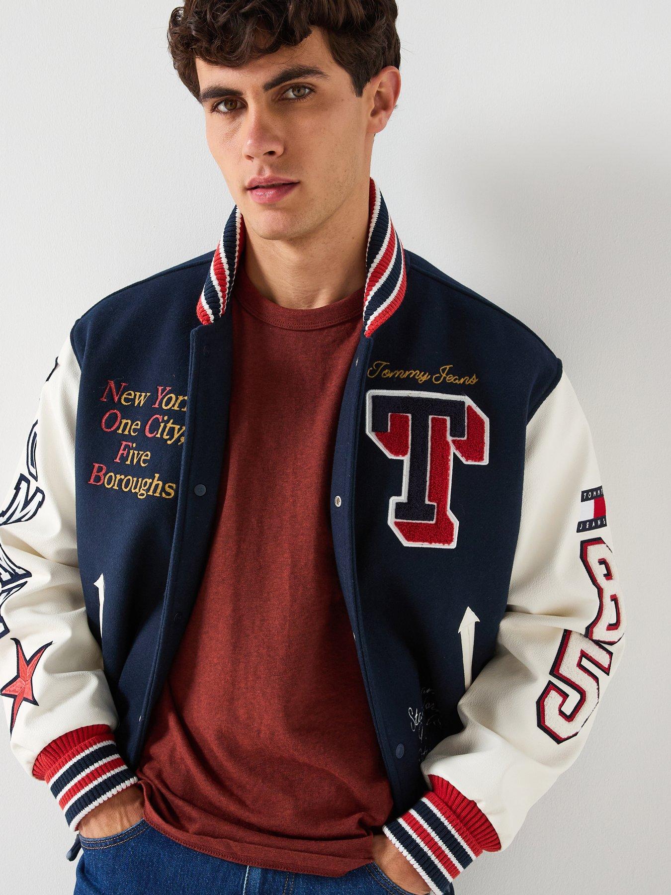 Tommy Jeans Varsity Badge Jacket - Navy