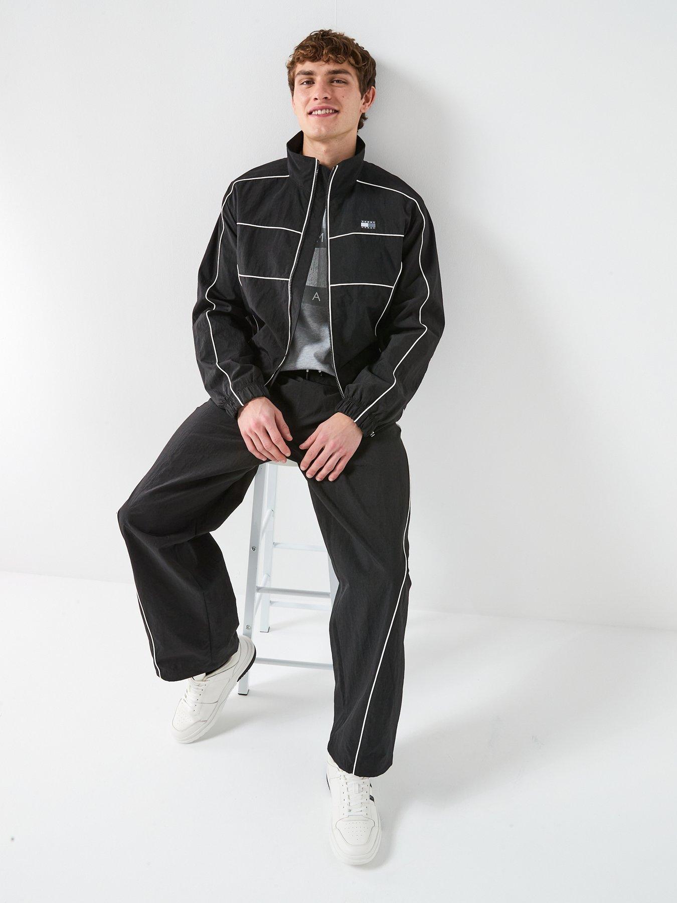 Image 3 of 5 of Tommy Jeans Theo Parachute Track Trousers - Black
