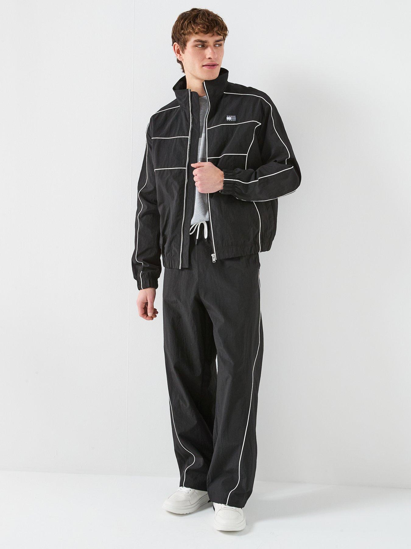 Image 5 of 5 of Tommy Jeans Theo Parachute Track Trousers - Black