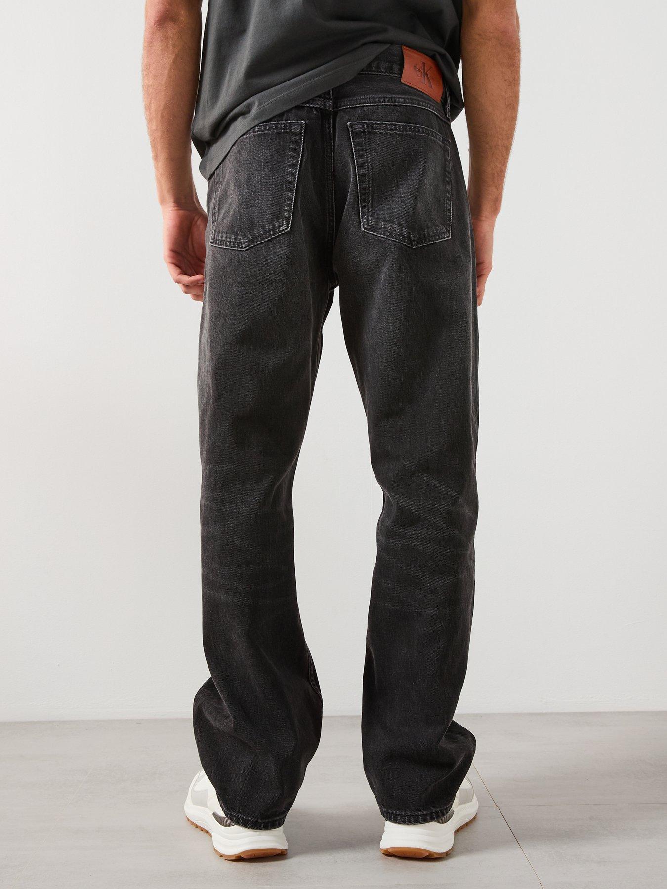 Image 2 of 6 of Calvin Klein Jeans 90S Straight Fit Jeans - Black