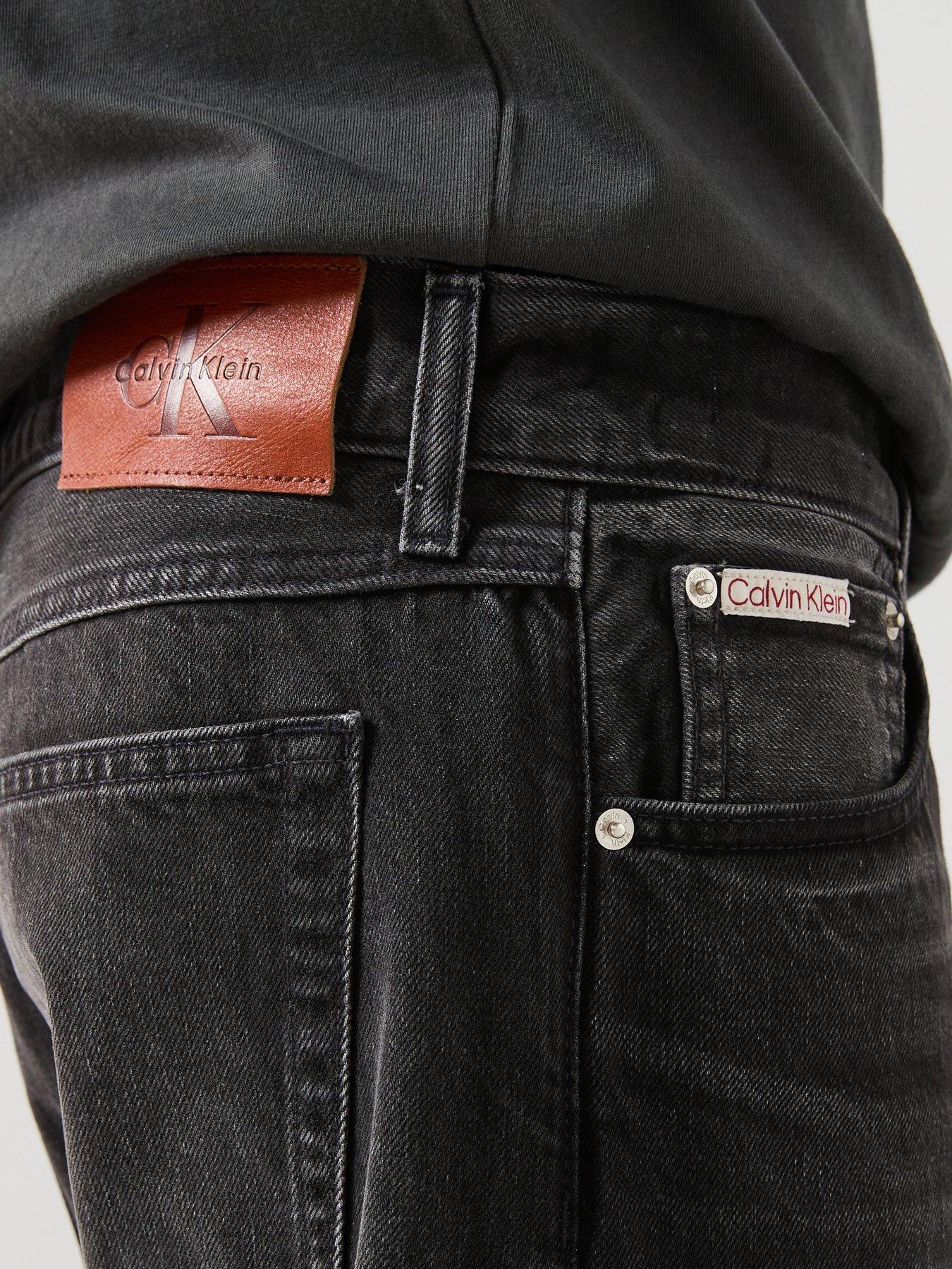 Image 6 of 6 of Calvin Klein Jeans 90S Straight Fit Jeans - Black