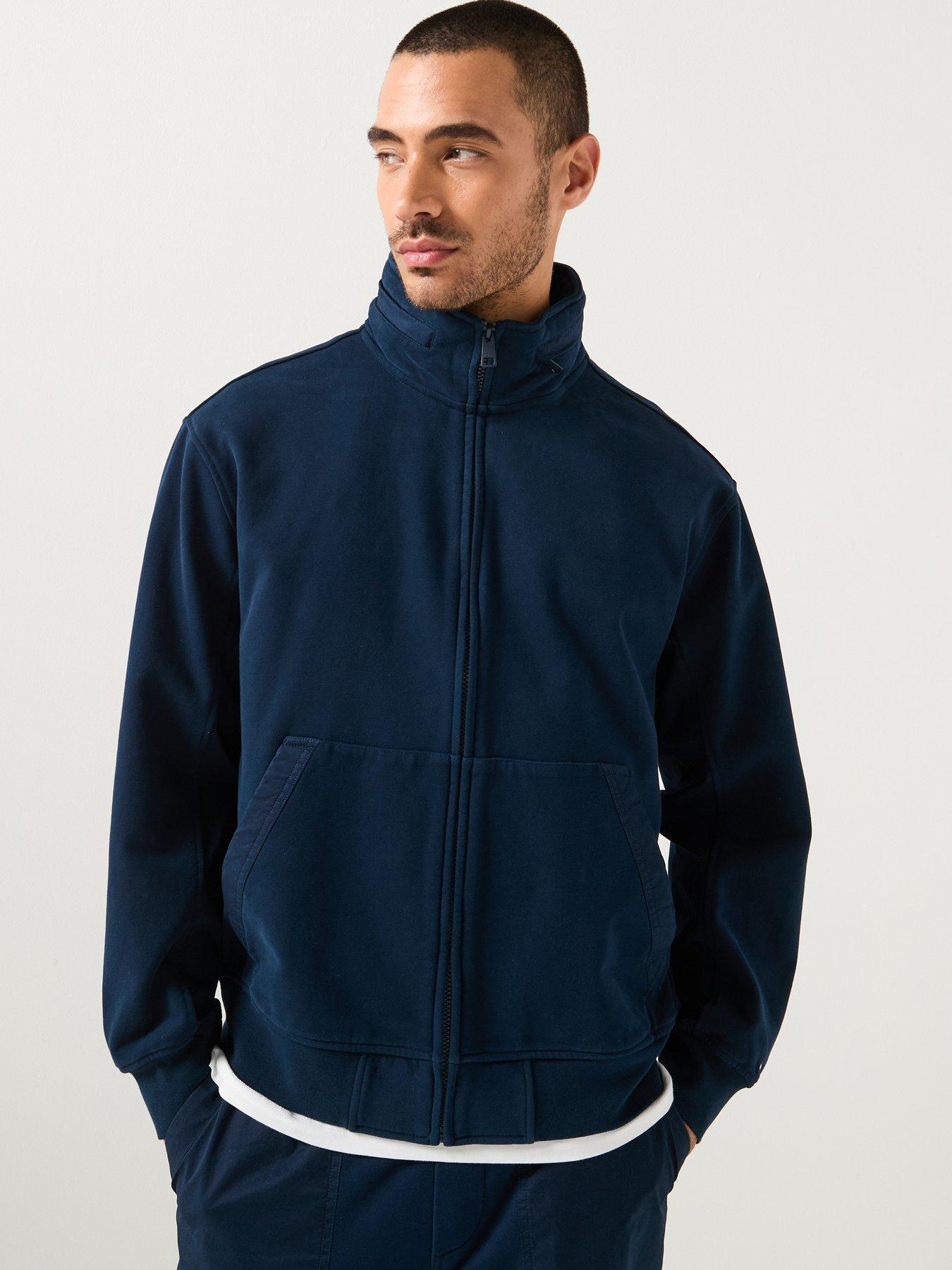 Tommy Hilfiger Mix Media Full Zip Hoodie - Navy