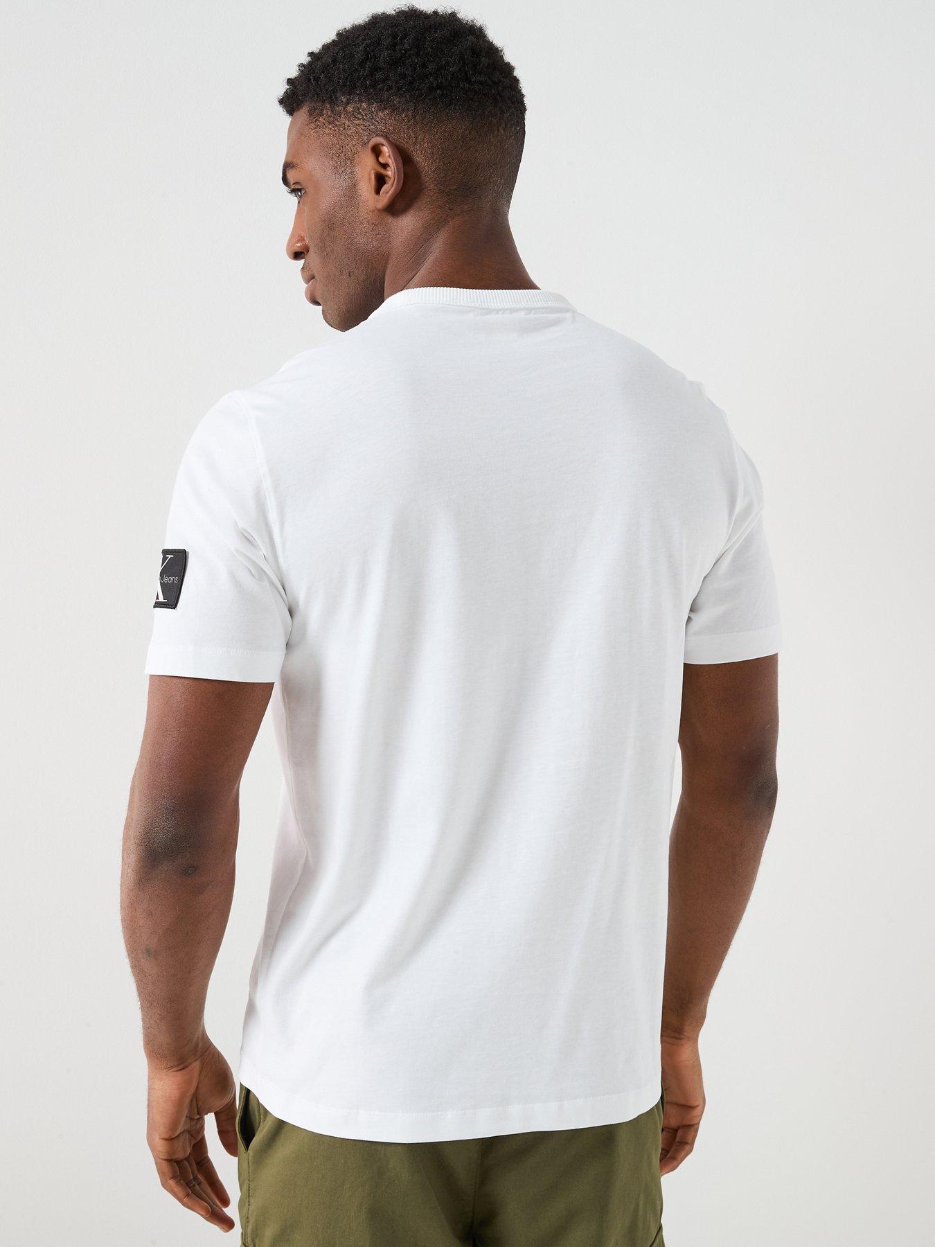 Image 2 of 6 of Calvin Klein Jeans Badge T-Shirt - White