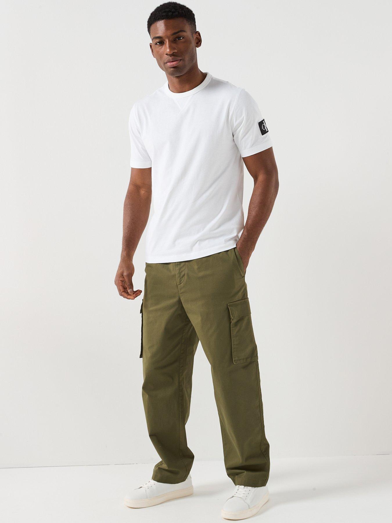 Image 3 of 6 of Calvin Klein Jeans Badge T-Shirt - White