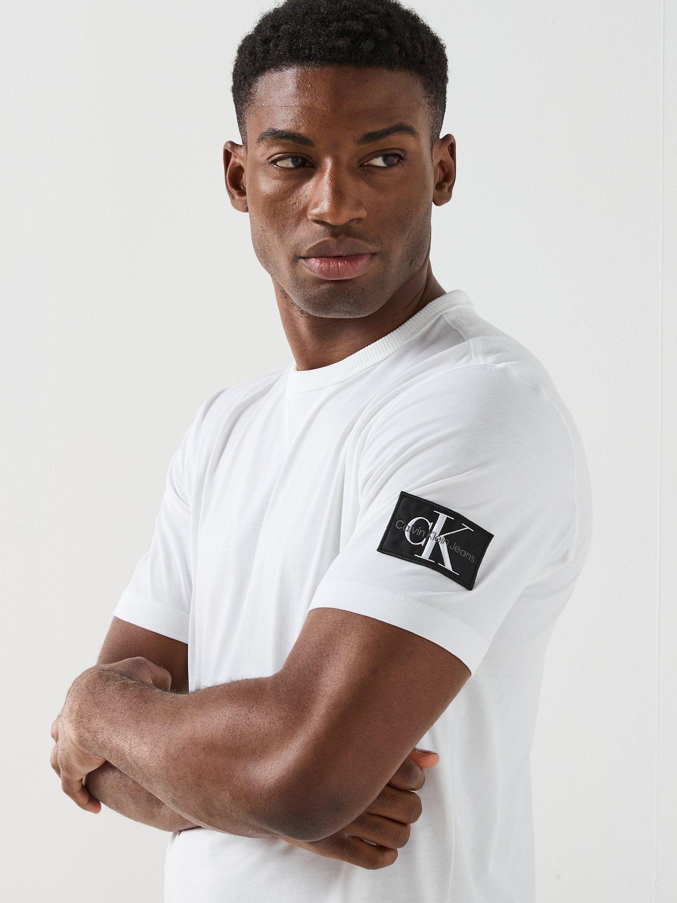 Image 4 of 6 of Calvin Klein Jeans Badge T-Shirt - White