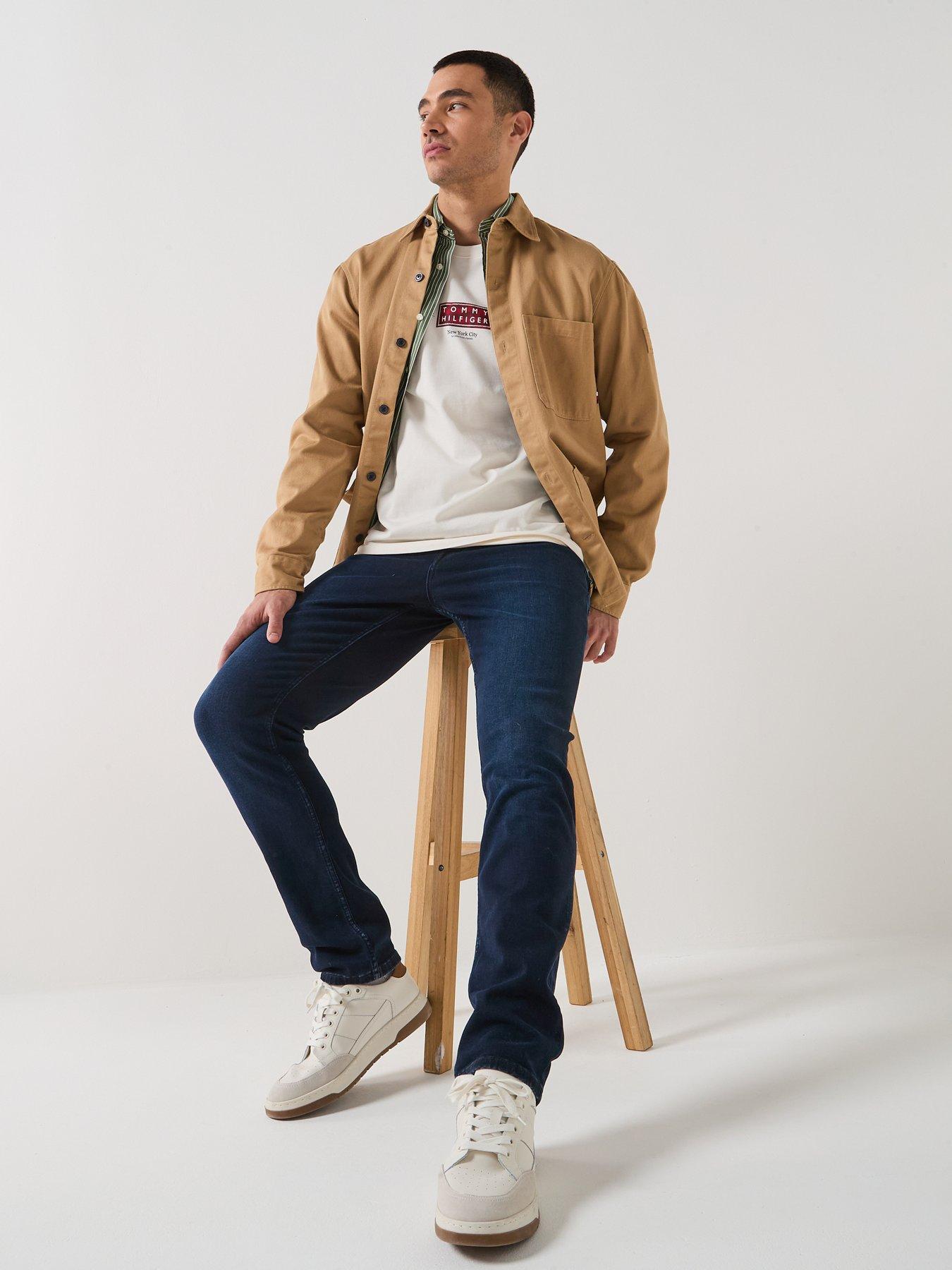 Image 4 of 6 of Tommy Hilfiger Denton Straight Fit Jeans - Dark Wash