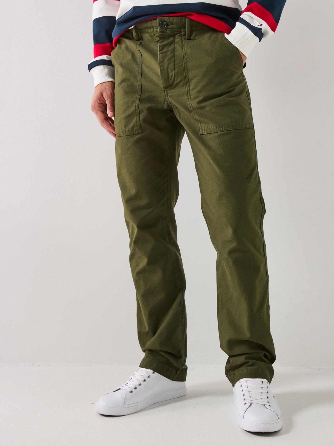 Tommy Hilfiger Mercer Rigid Utility Garment Dyed Trousers - Green