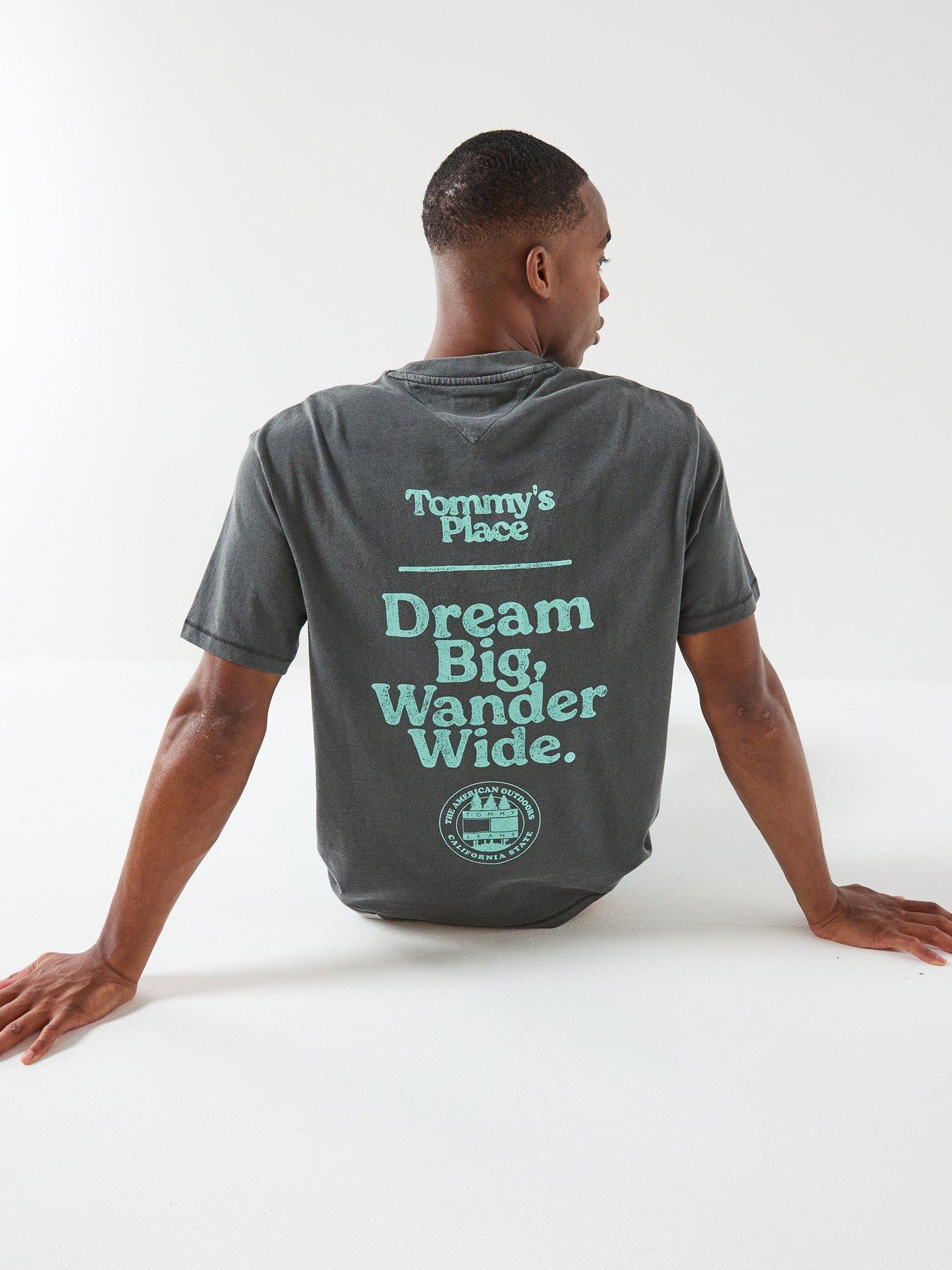 Tommy Jeans: Relaxed Fit Outdoor Backprint T-Shirt - Black