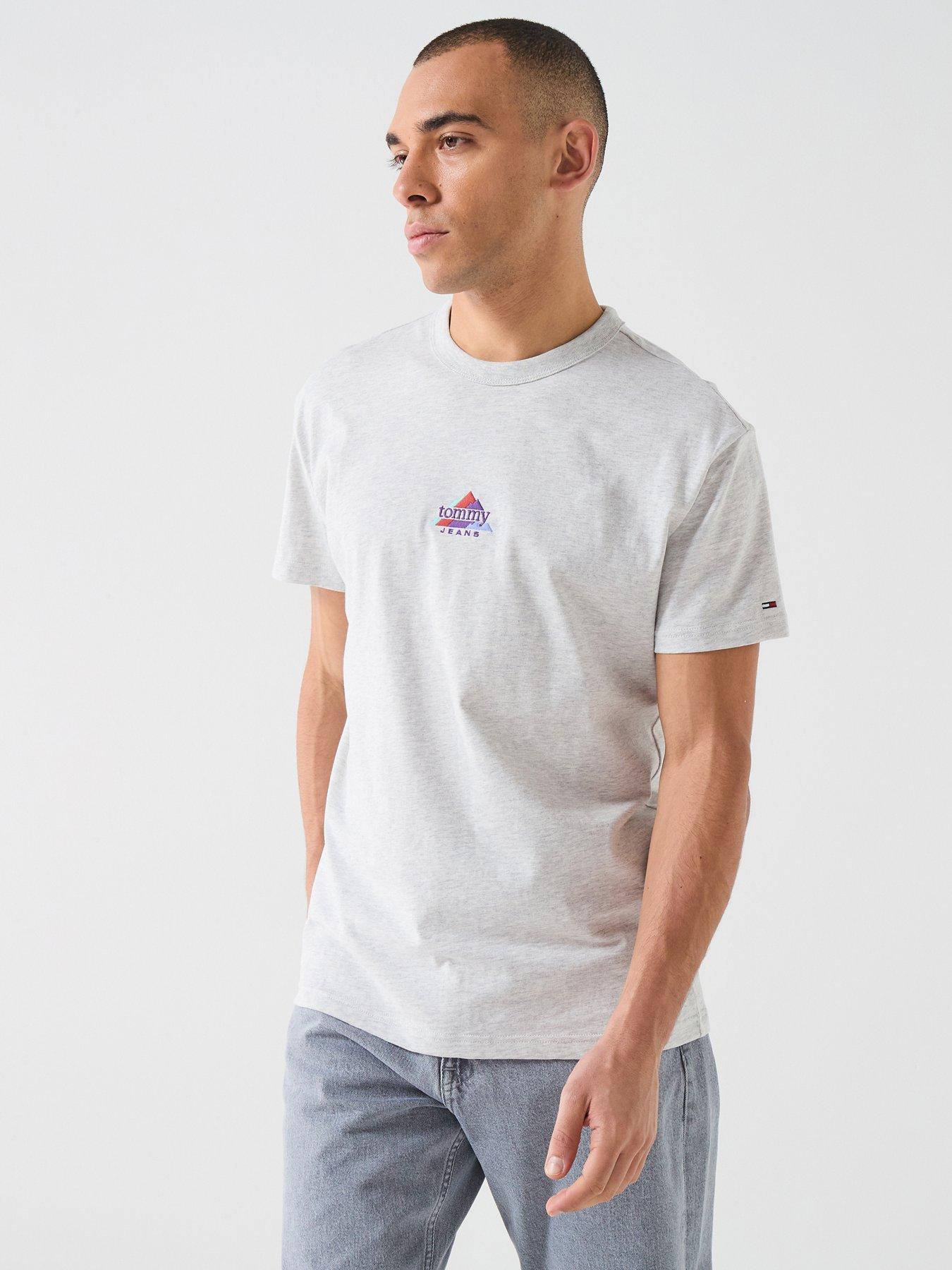 Tommy Jeans Regular Fit Peaks T-Shirt - Light Grey