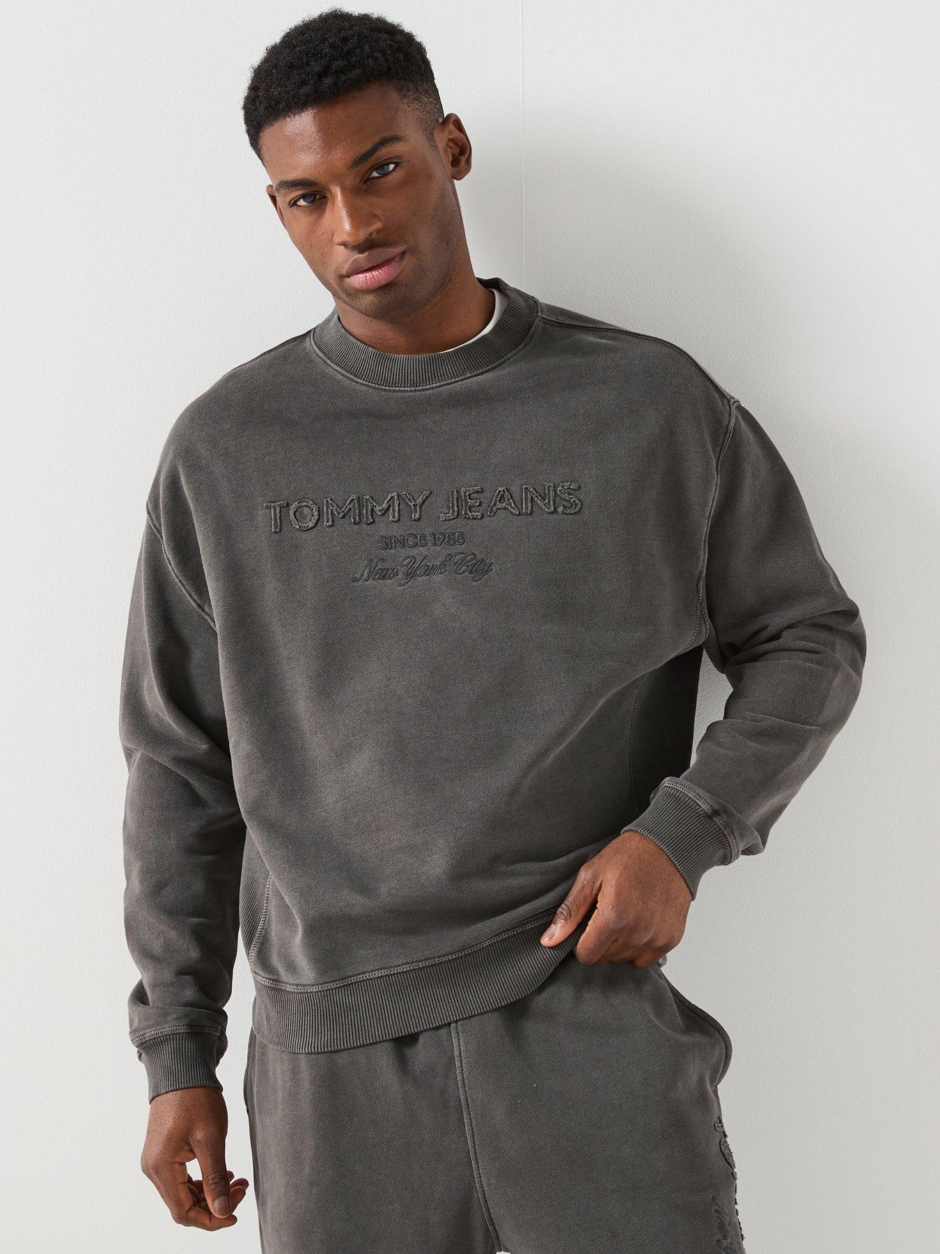 Tommy Jeans 90S Garment Dyed New Classics Crew Sweatshirt - Black