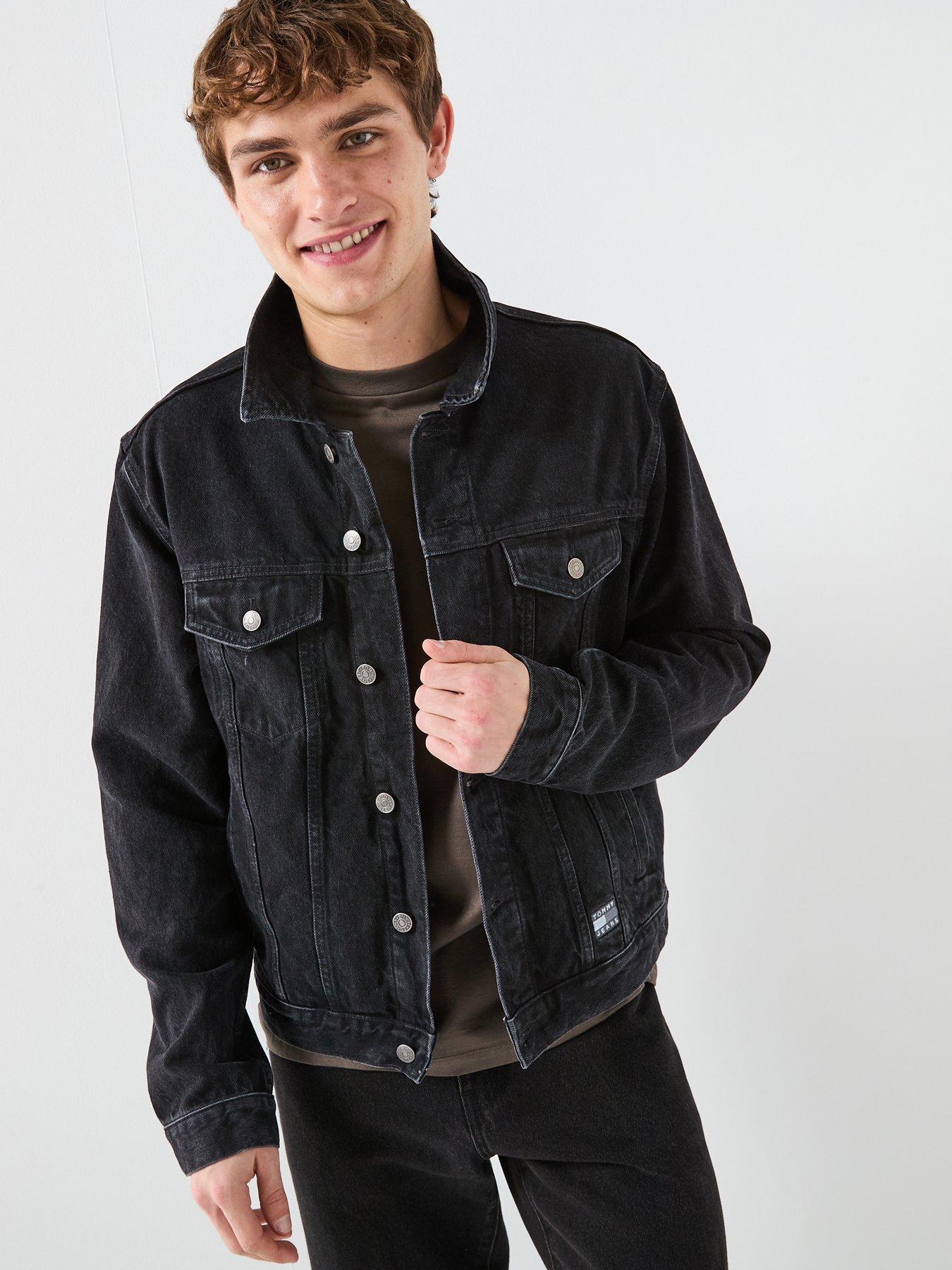 Tommy Jeans Ryan Flag Denim Jacket - Black
