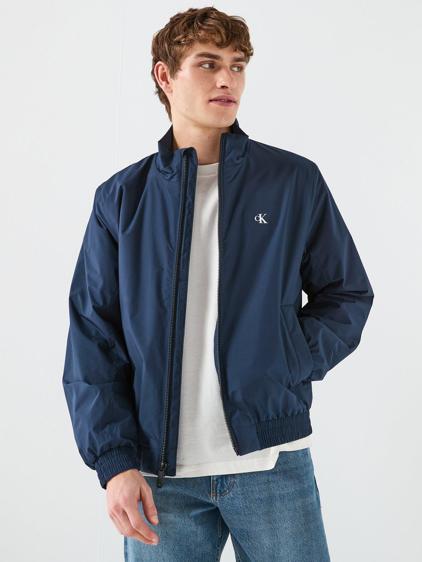 Calvin Klein Jeans Ripstop Padded Harrington Jacket - Navy