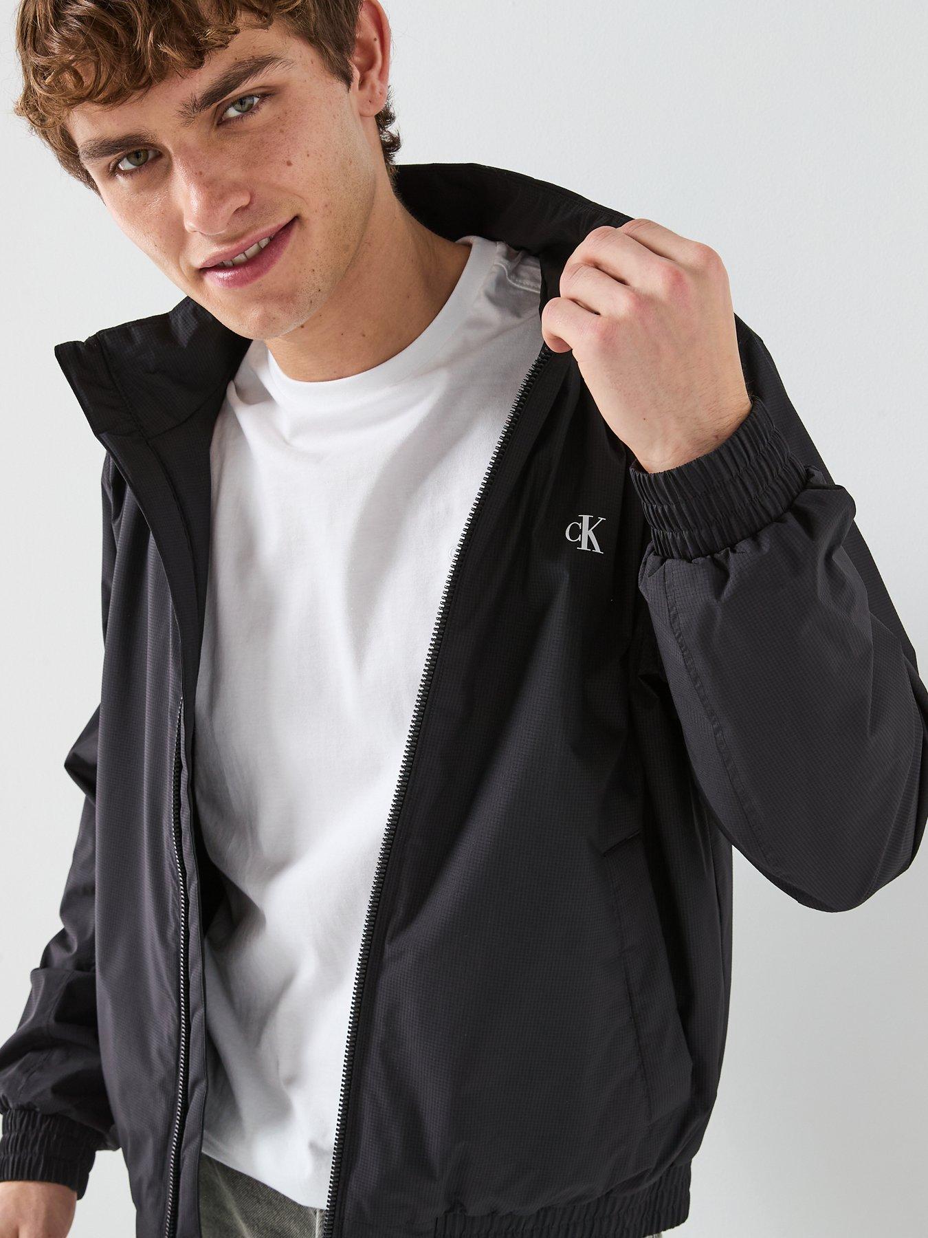 Image 6 of 6 of Calvin Klein Jeans Ripstop Padded Harrington Jacket - Black