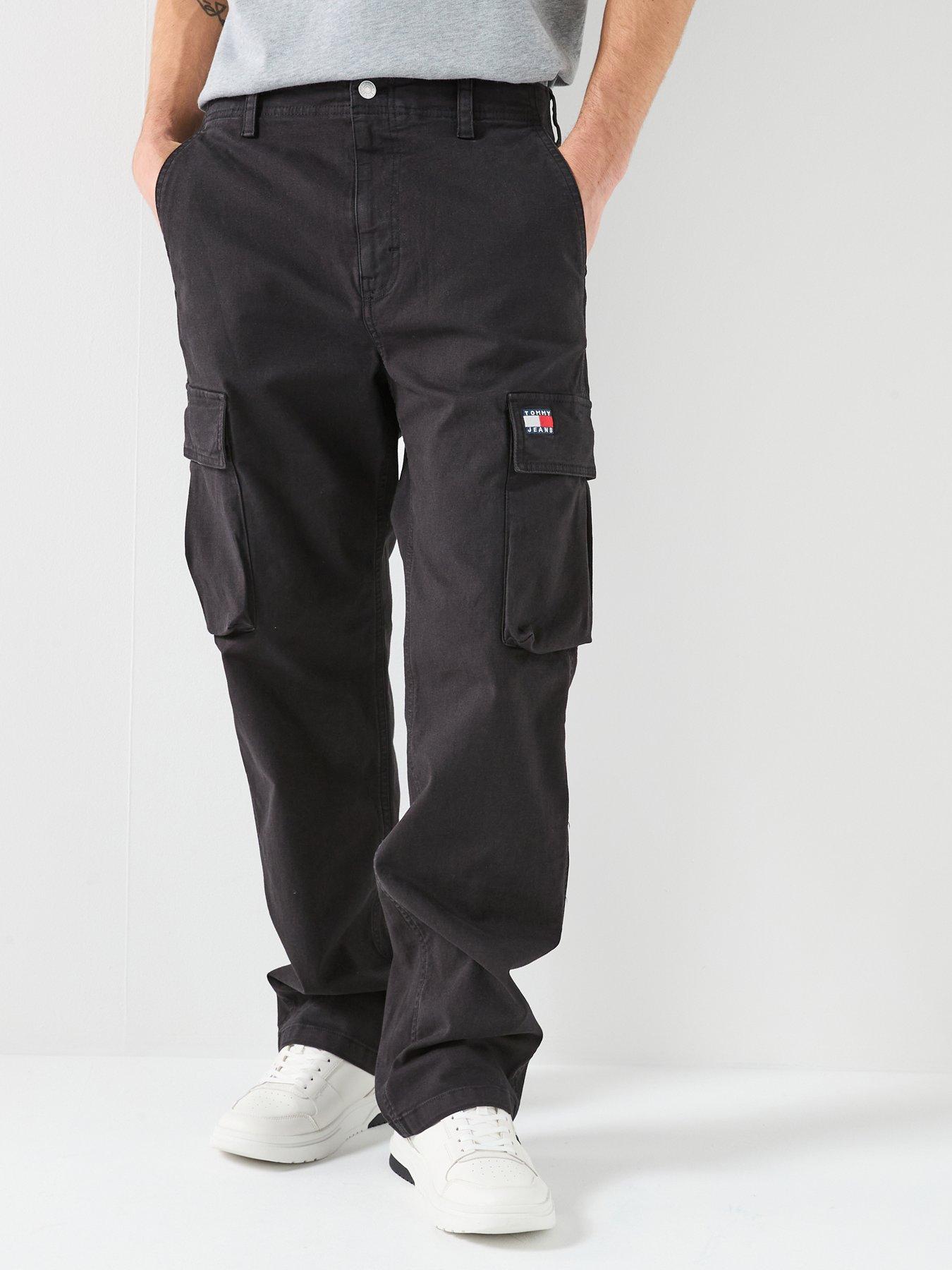 Tommy Jeans: Otis Cotton Canvas Cargo Pants - Black