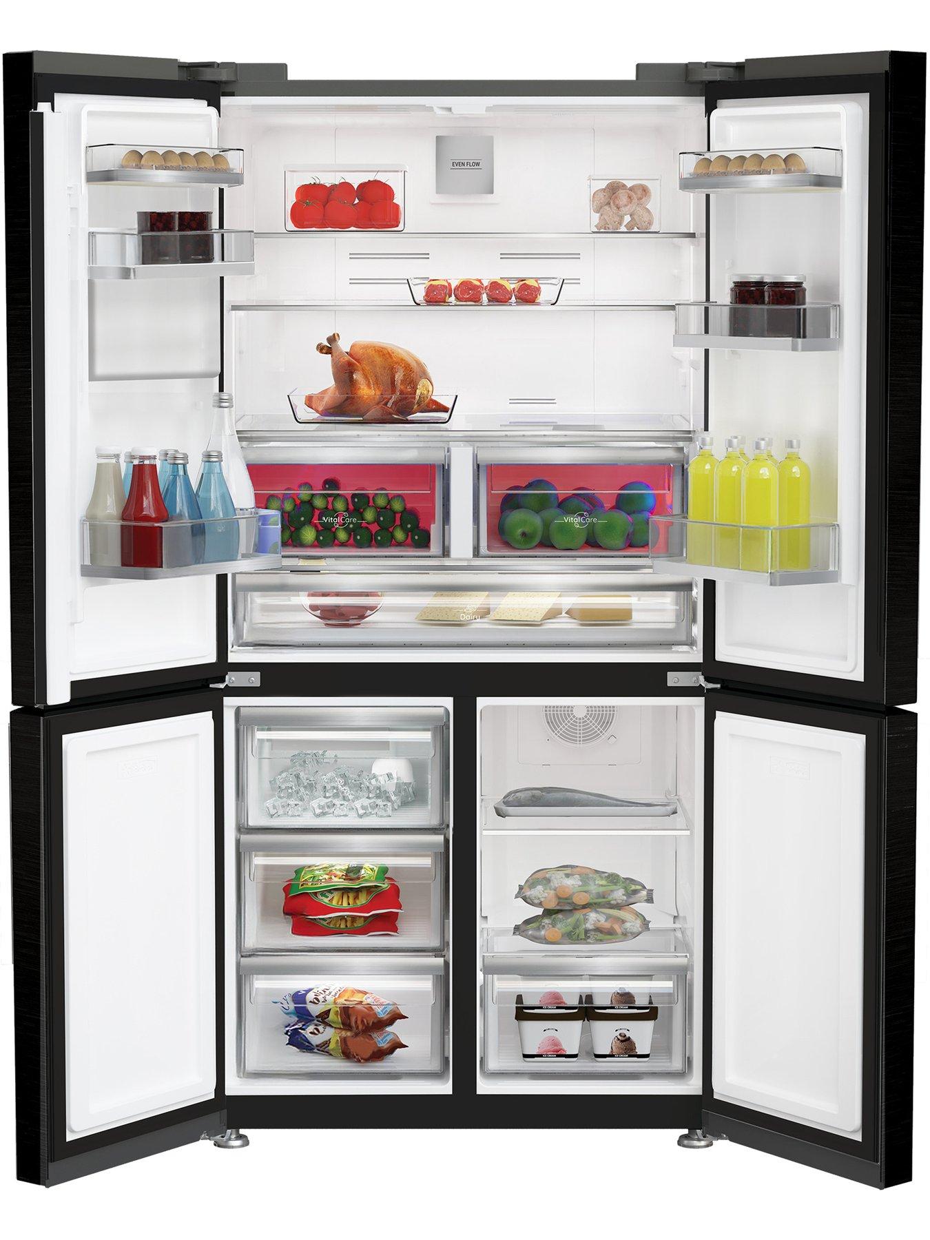 Image 2 of 7 of Hotpoint Total No Frost 4-Door Fridge Freezer with VitalCare - Prepainted Dark Inox