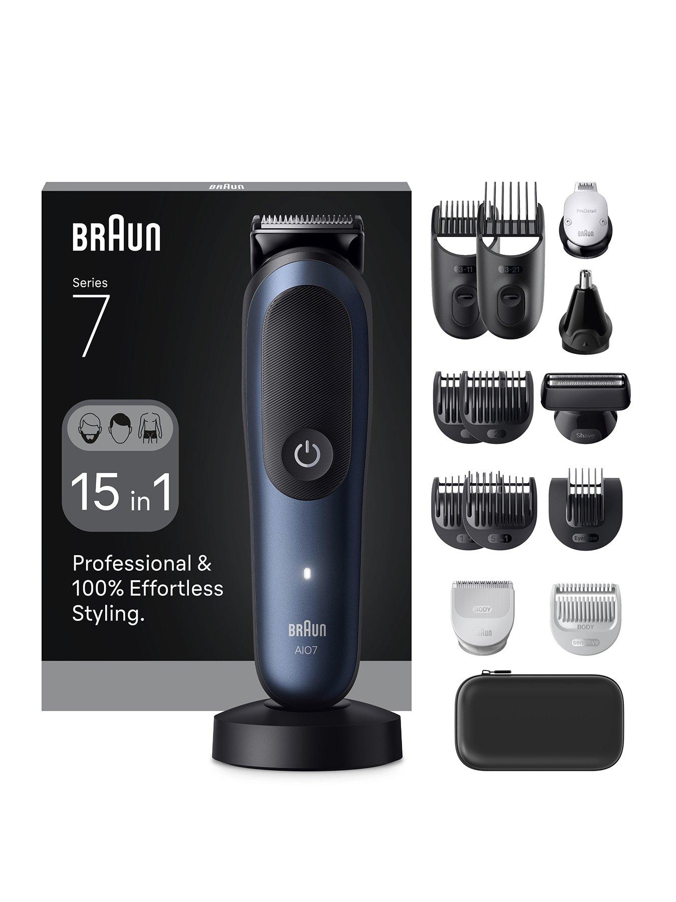 undefined Braun All-in-One Series 7, 15in1 Grooming Kit, ProBlade, AutoSense, AIO7580, Blue