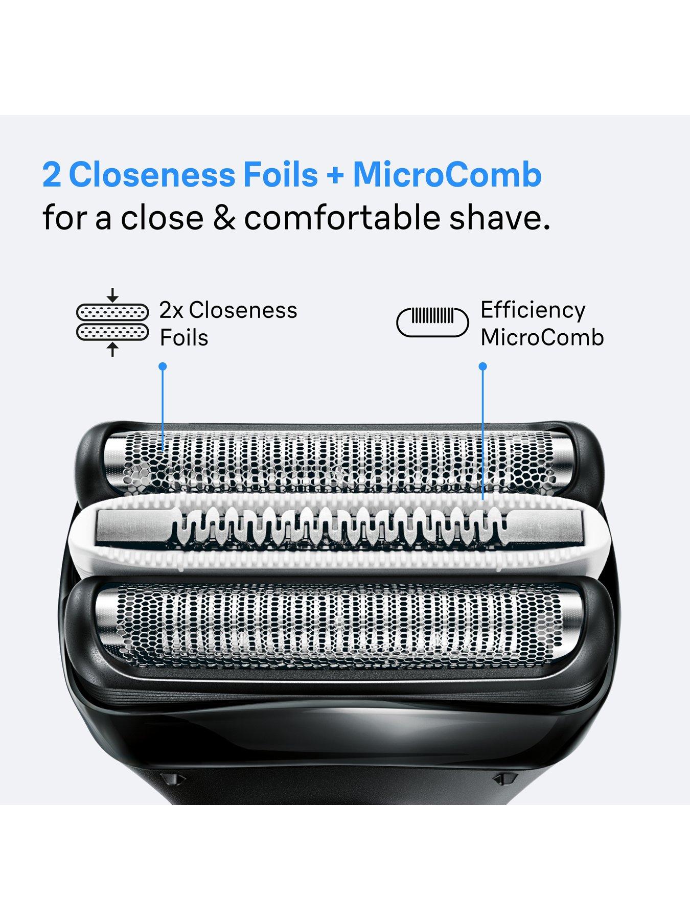 Image 4 of 7 of Braun Series 3+ Electric Shaver, Beard Trimmer Attachment, Dry, 3000BT -&nbsp;Grey