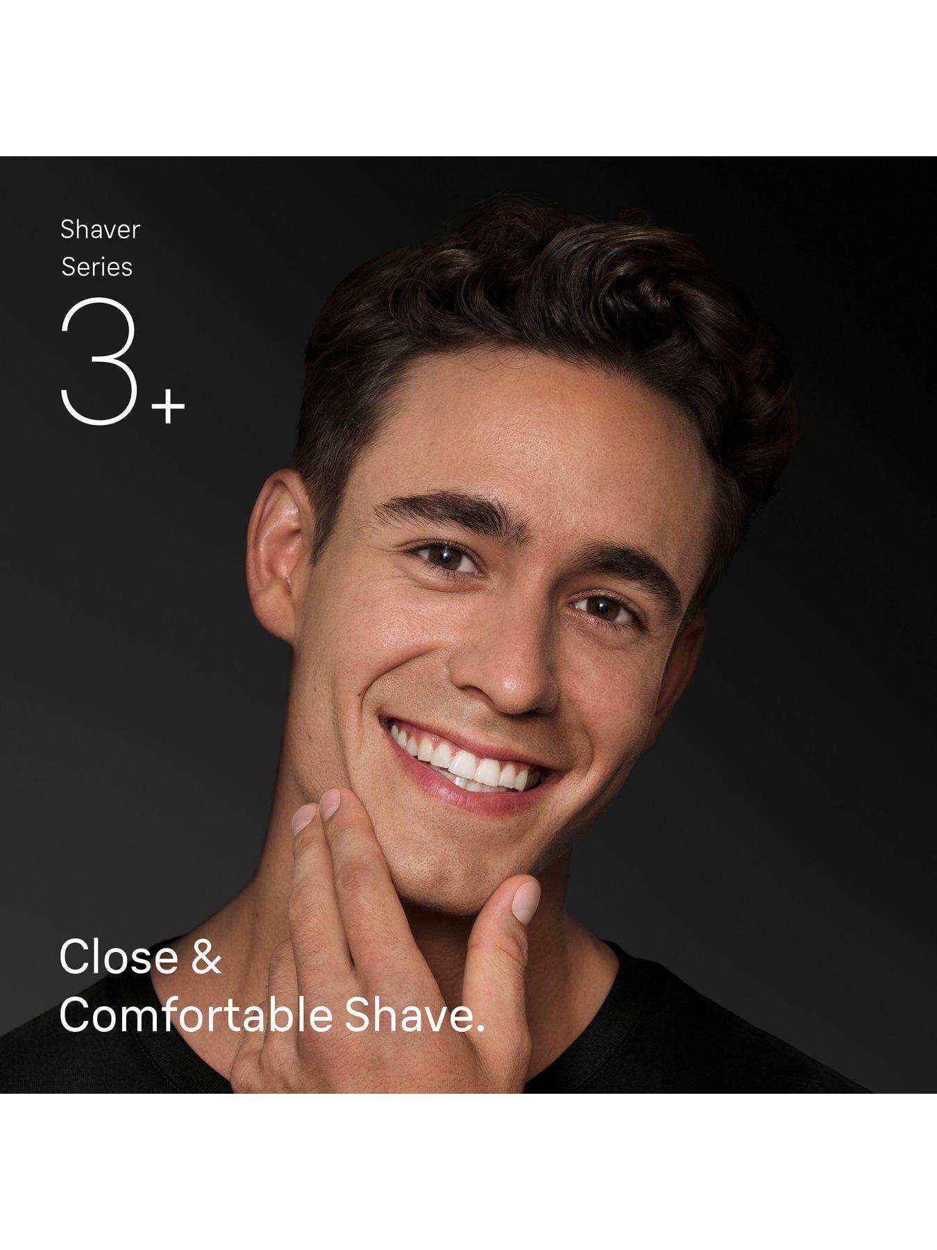 Image 7 of 7 of Braun Series 3+ Electric Shaver, Beard Trimmer Attachment, Dry, 3000BT -&nbsp;Grey