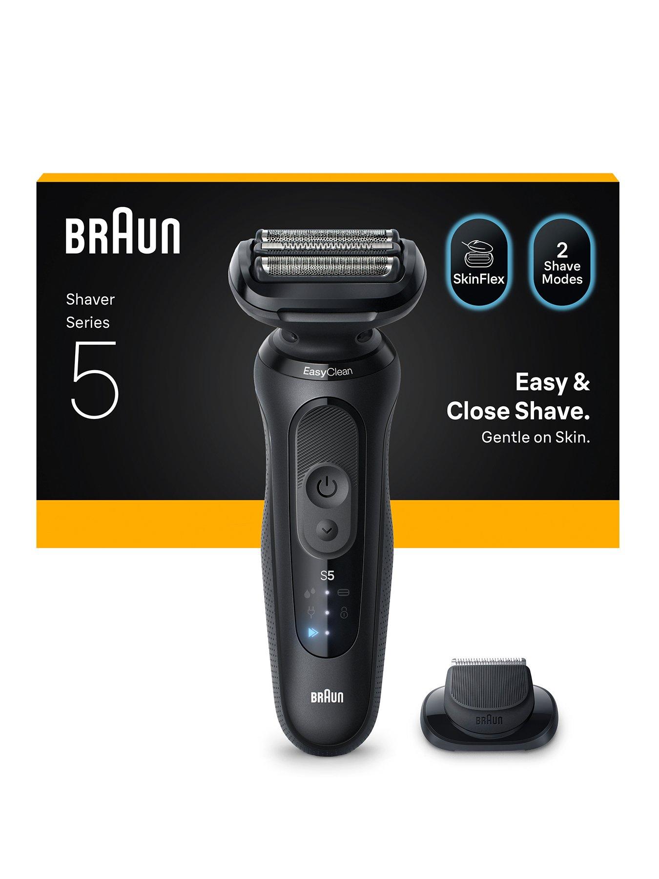 Image 1 of 7 of Braun Series 5 Electric Shaver, Up to 50 min, +1 Attachment, 52-N1200S -&nbsp;Black