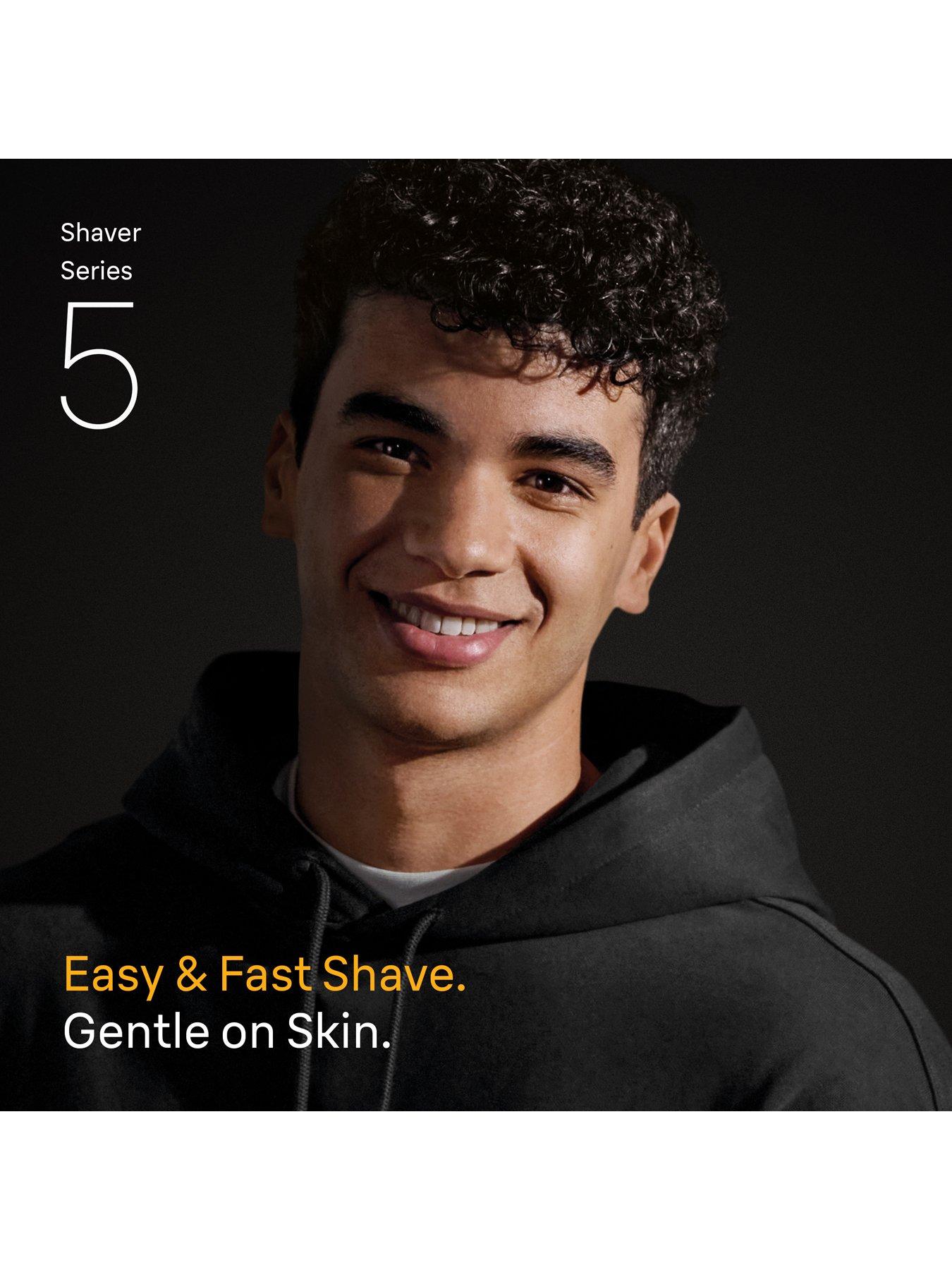 Image 6 of 7 of Braun Series 5 Electric Shaver, Up to 50 min, +1 Attachment, 52-N1200S -&nbsp;Black