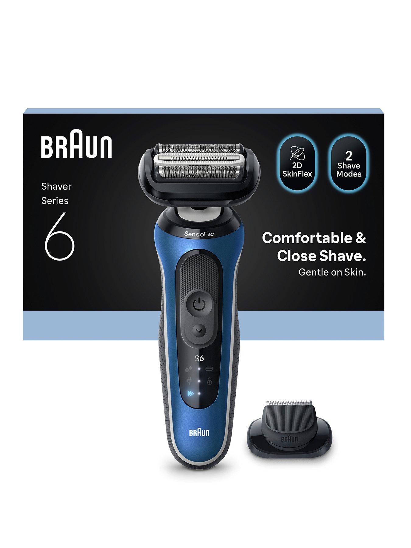 undefined Series 6 Electric Shaver, +1 Attachment, 62-B1200S, Blue