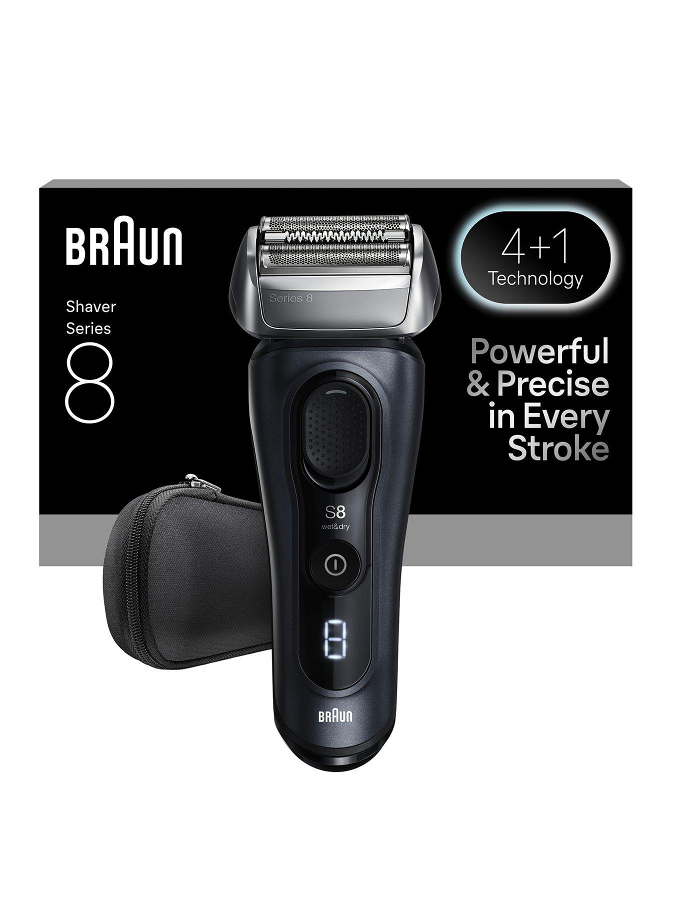 Image 1 of 8 of Braun Series 8 Electric Shaver, SensoAdapt, 60 min, 8603S -&nbsp;Grey
