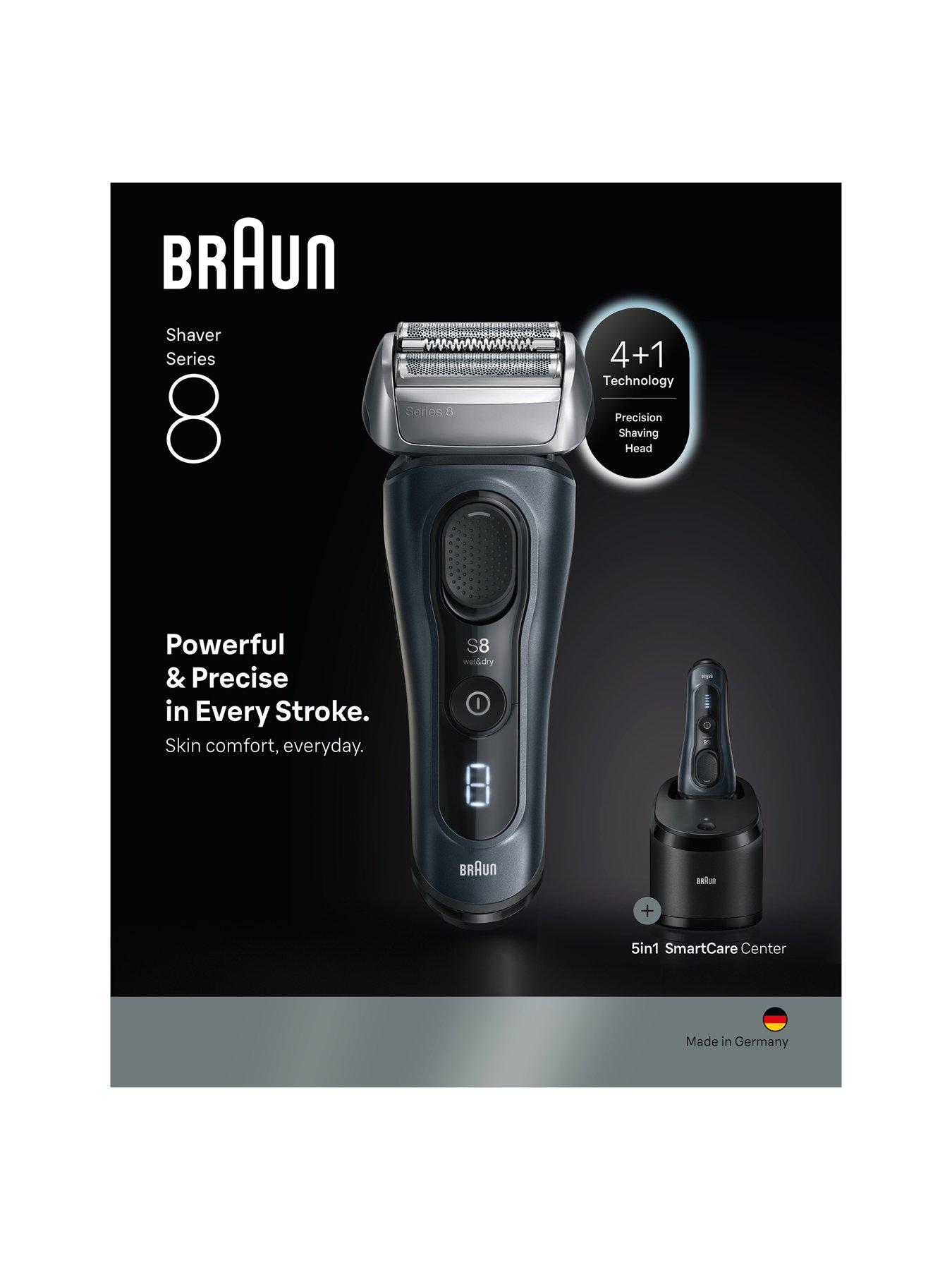 Image 3 of 8 of Braun Series 8 Electric Shaver, SensoAdapt, SmartCare Center, 8663CC -&nbsp;Grey